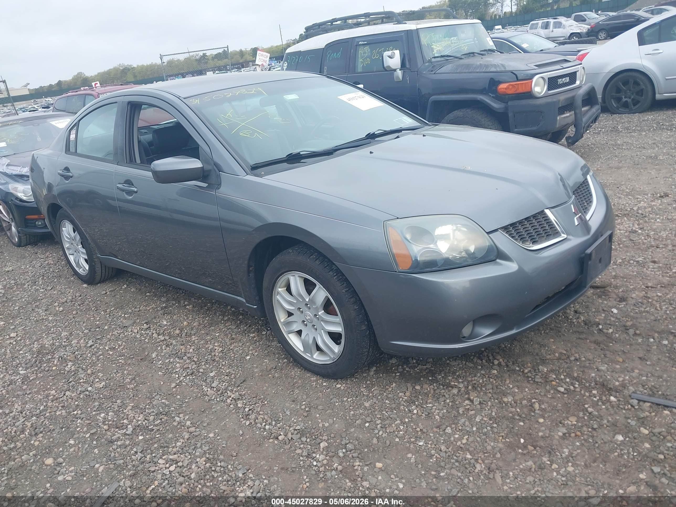 2006 Mitsubishi Galant Es/se Gray vin: 4A3AB36F76E075458