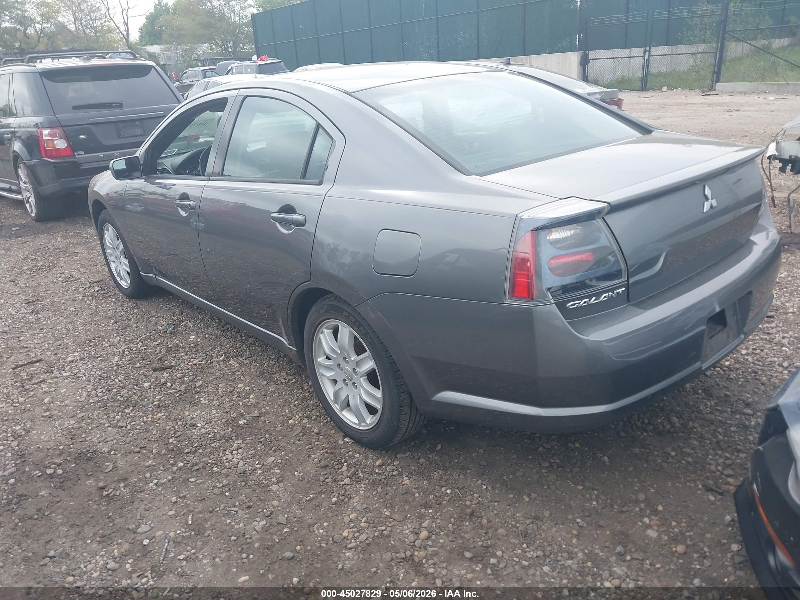 2006 Mitsubishi Galant Es/se Gray vin: 4A3AB36F76E075458