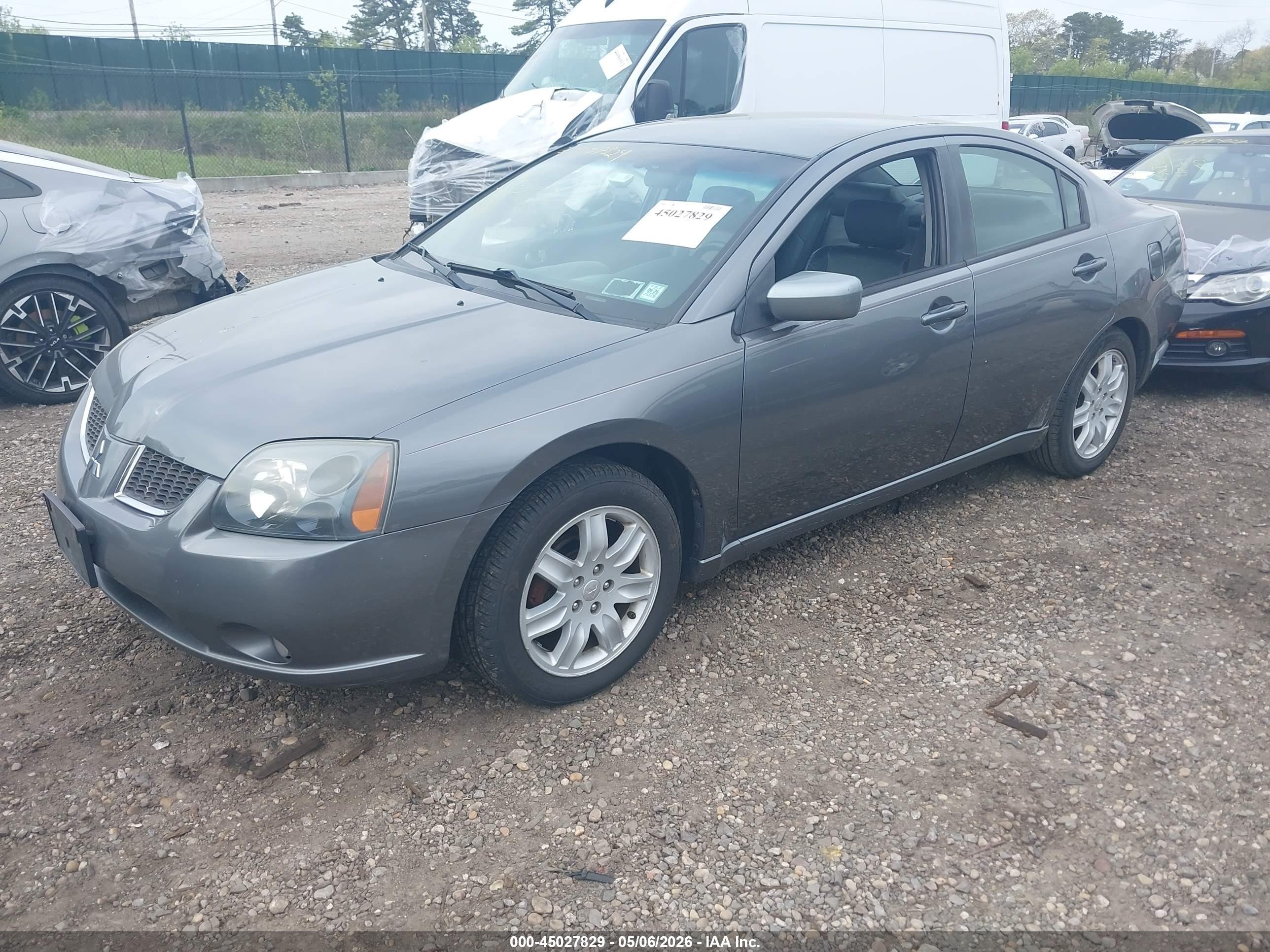 2006 Mitsubishi Galant Es/se Gray vin: 4A3AB36F76E075458