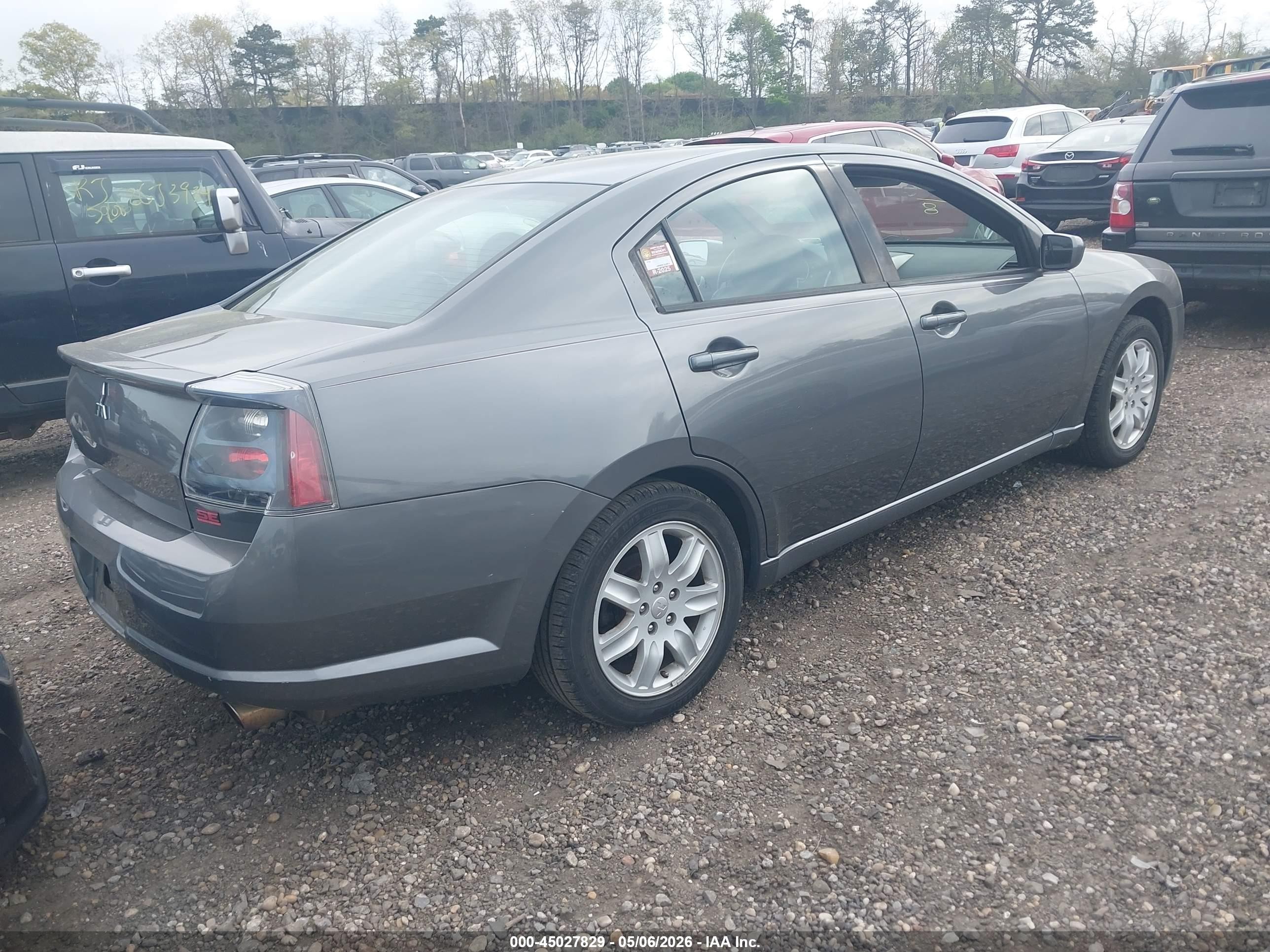 2006 Mitsubishi Galant Es/se Gray vin: 4A3AB36F76E075458