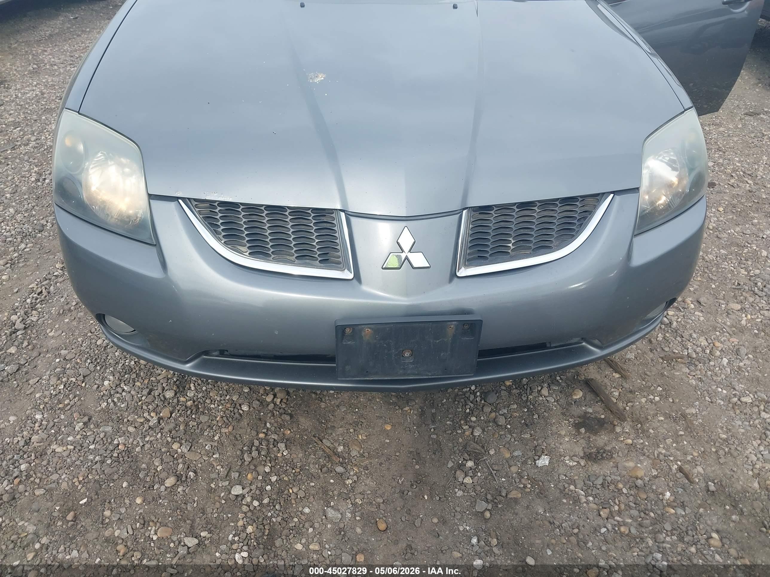 2006 Mitsubishi Galant Es/se Gray vin: 4A3AB36F76E075458