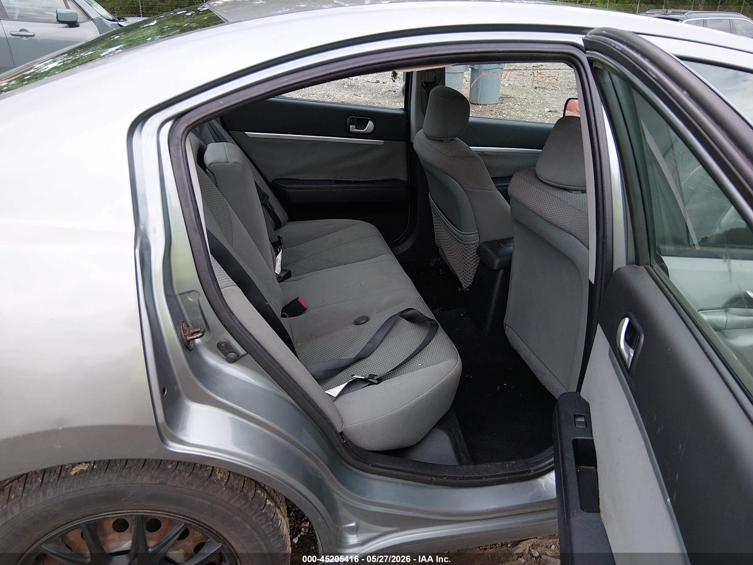 2007 Mitsubishi Galant Es/se Gray vin: 4A3AB36F77E021417
