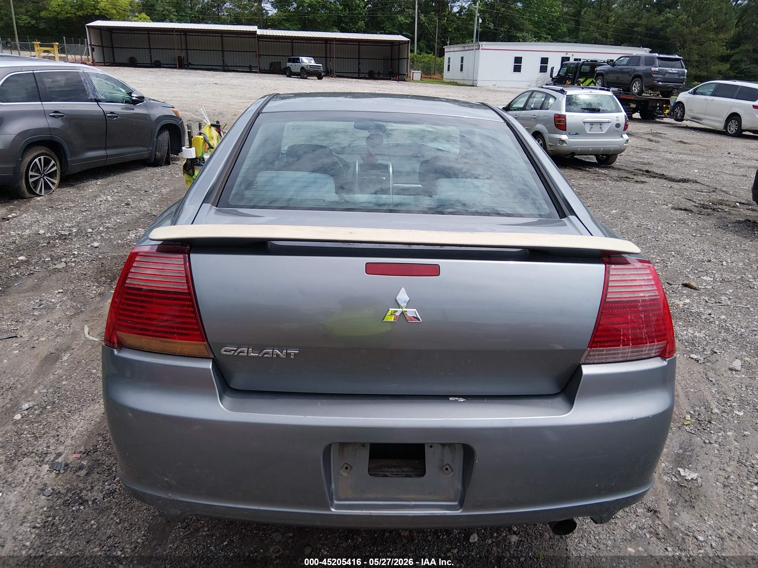 2007 Mitsubishi Galant Es/se Gray vin: 4A3AB36F77E021417