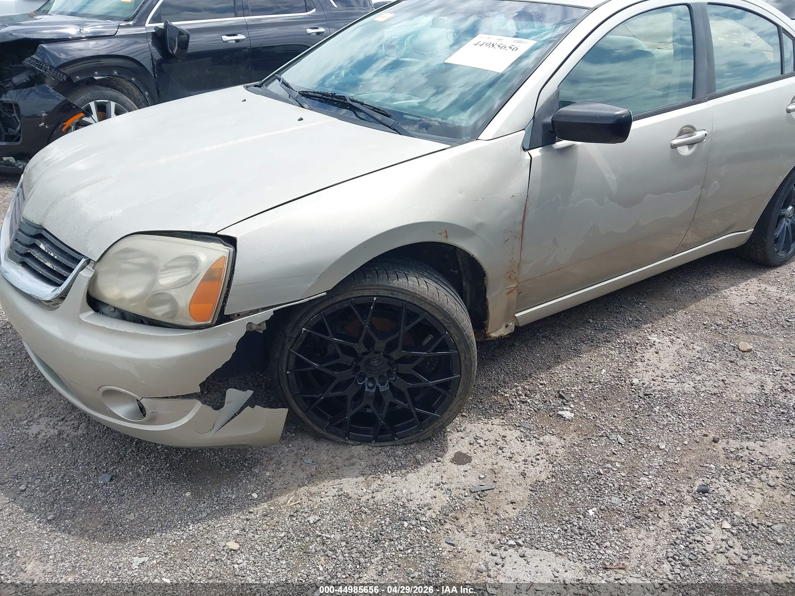 2007 Mitsubishi Galant Es/se Green vin: 4A3AB36F77E079205