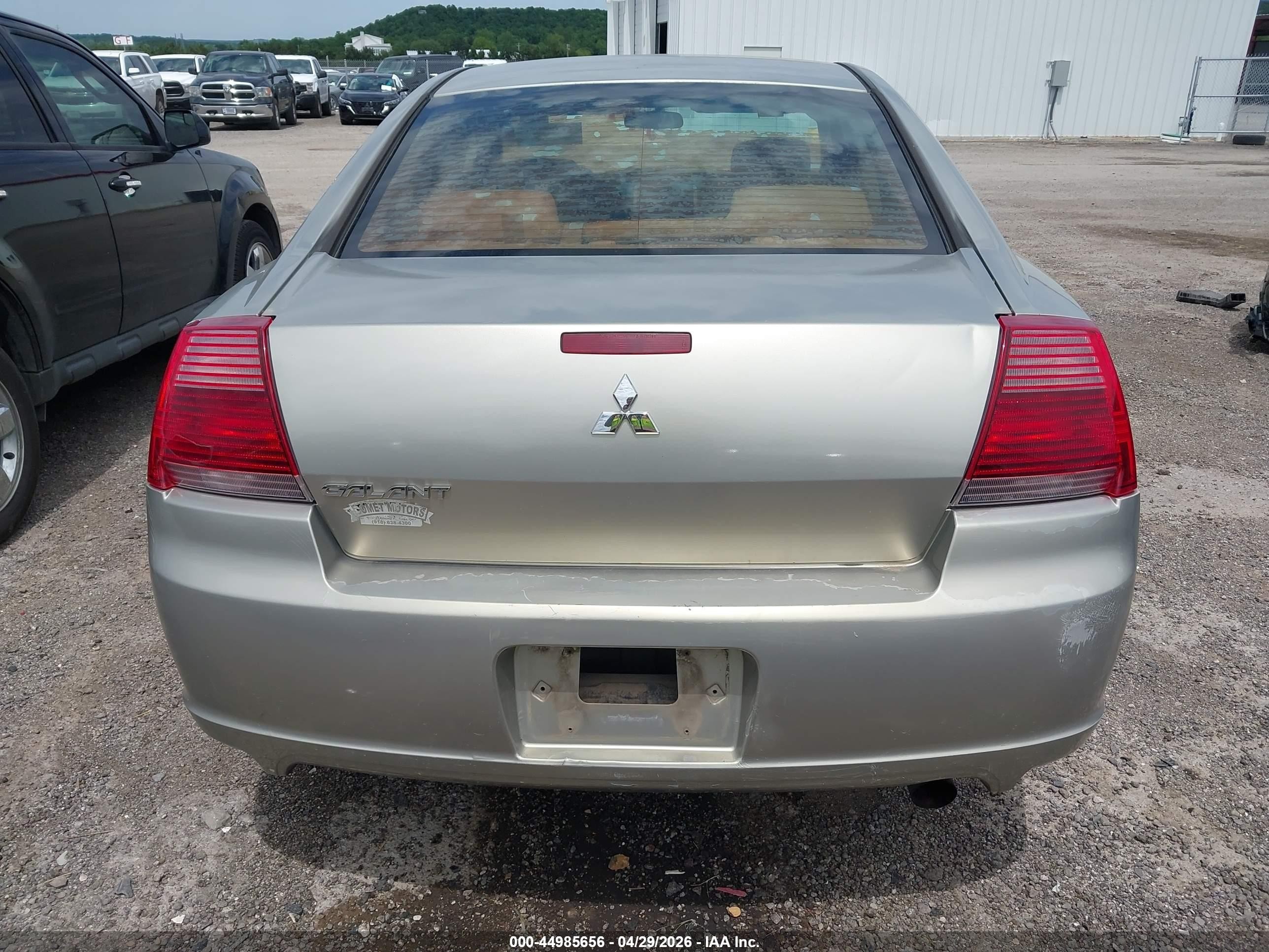 2007 Mitsubishi Galant Es/se Green vin: 4A3AB36F77E079205