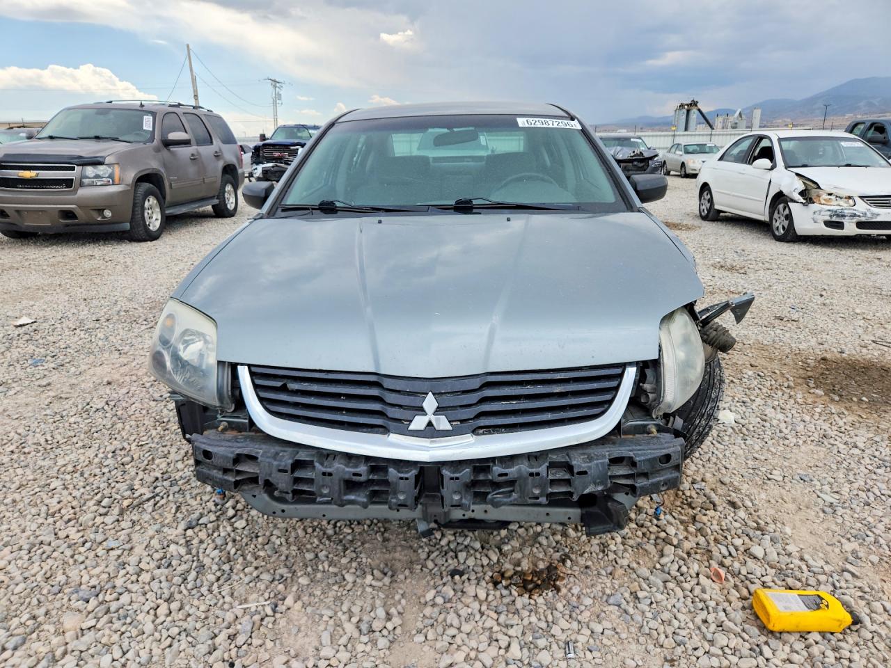 2007 Mitsubishi Galant Es Gray vin: 4A3AB36F77E079513