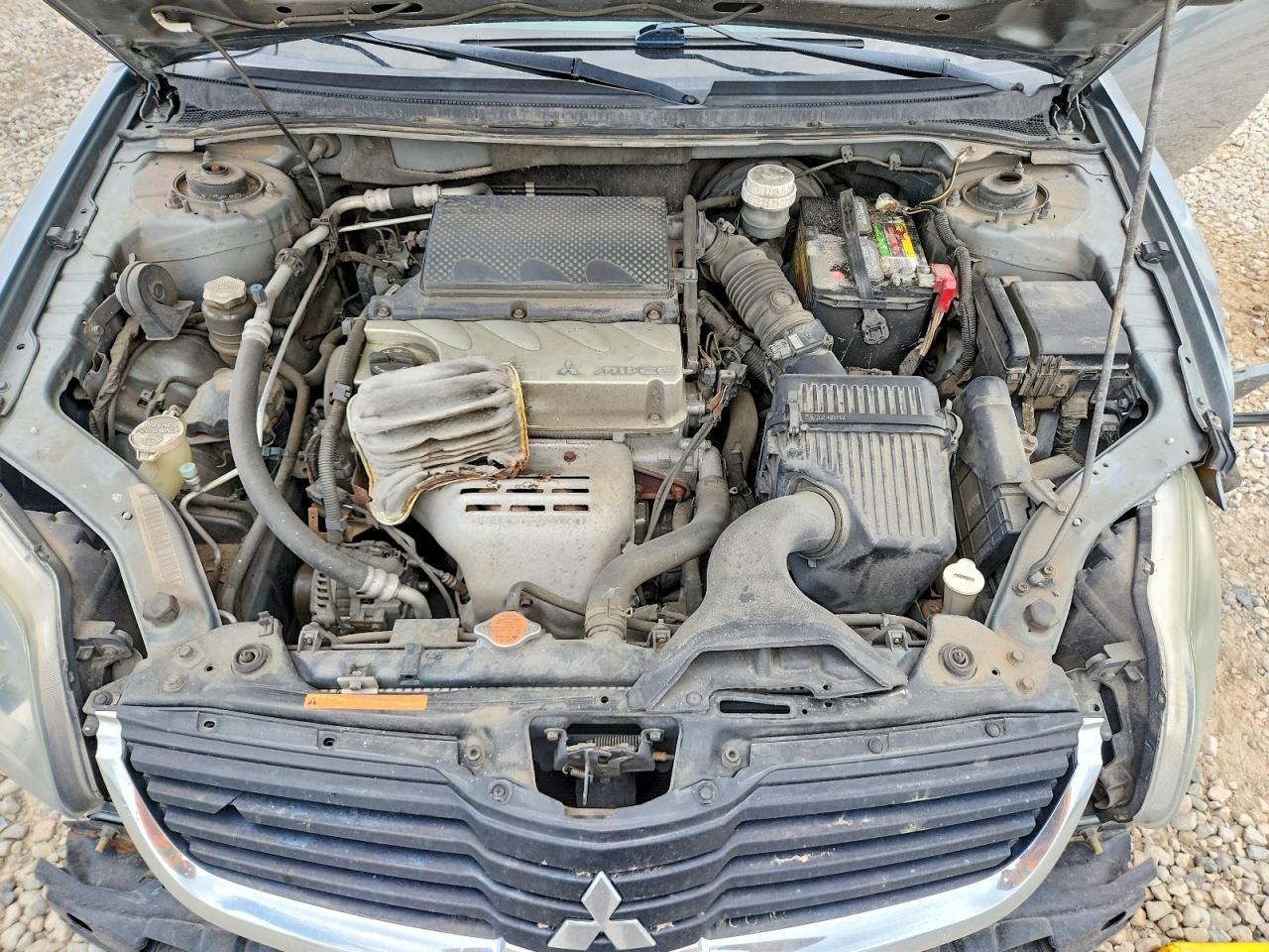 2007 Mitsubishi Galant Es Gray vin: 4A3AB36F77E079513