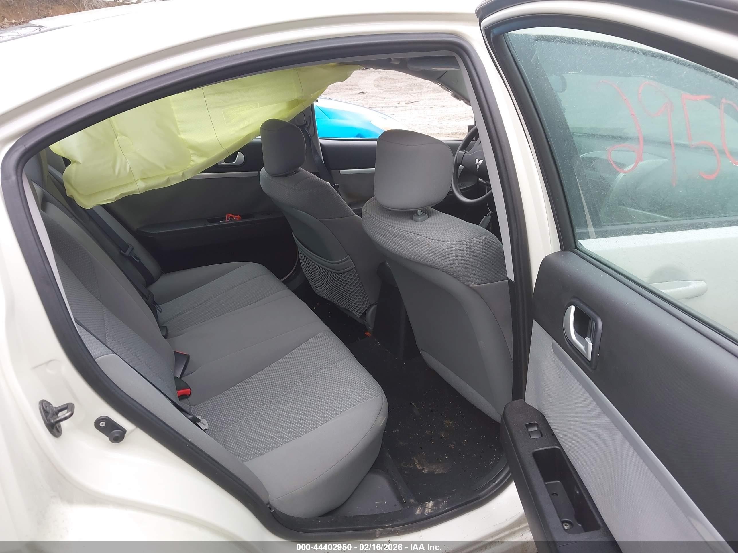 2008 Mitsubishi Galant Es White vin: 4A3AB36F78E014033