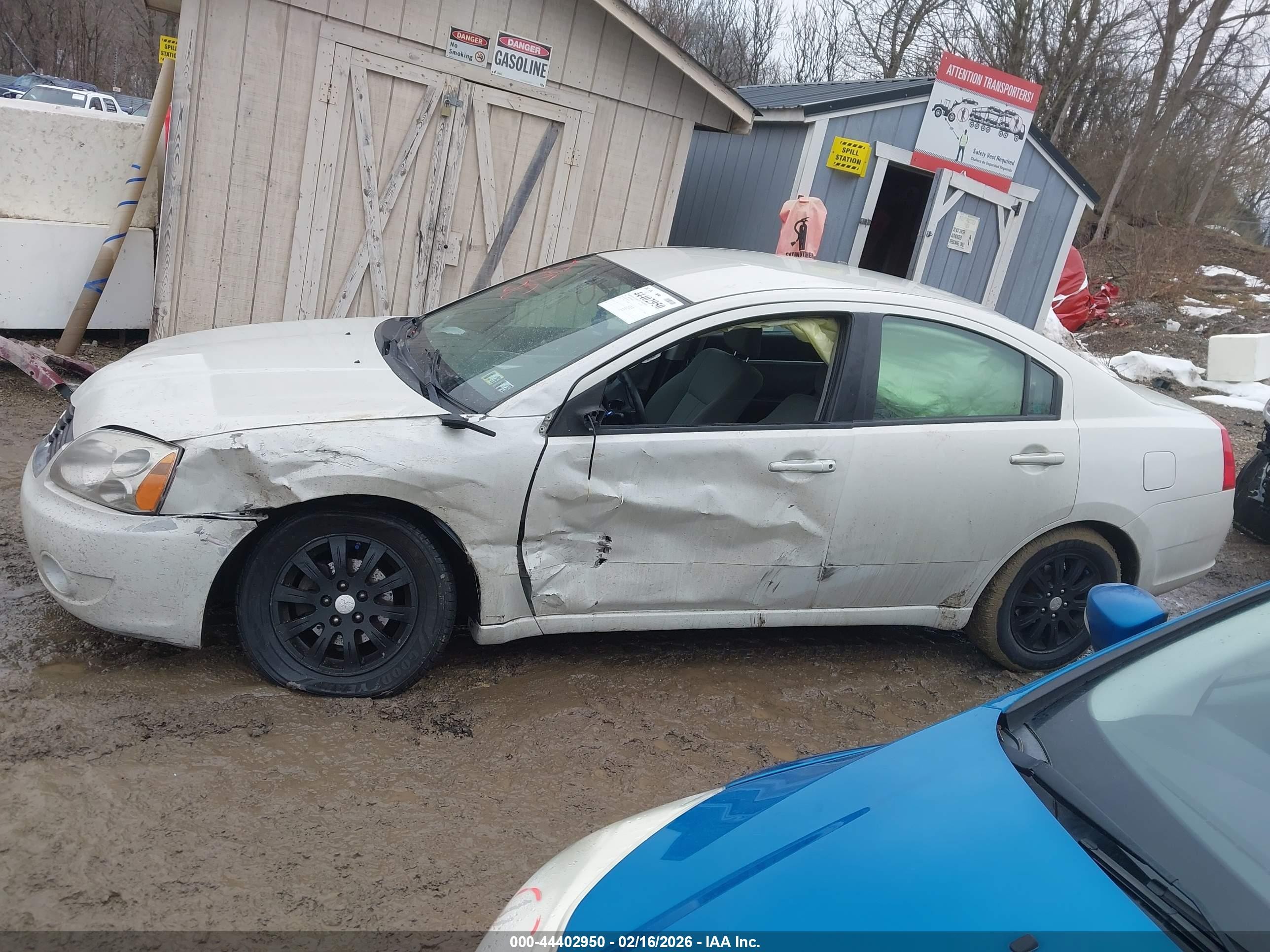 2008 Mitsubishi Galant Es White vin: 4A3AB36F78E014033