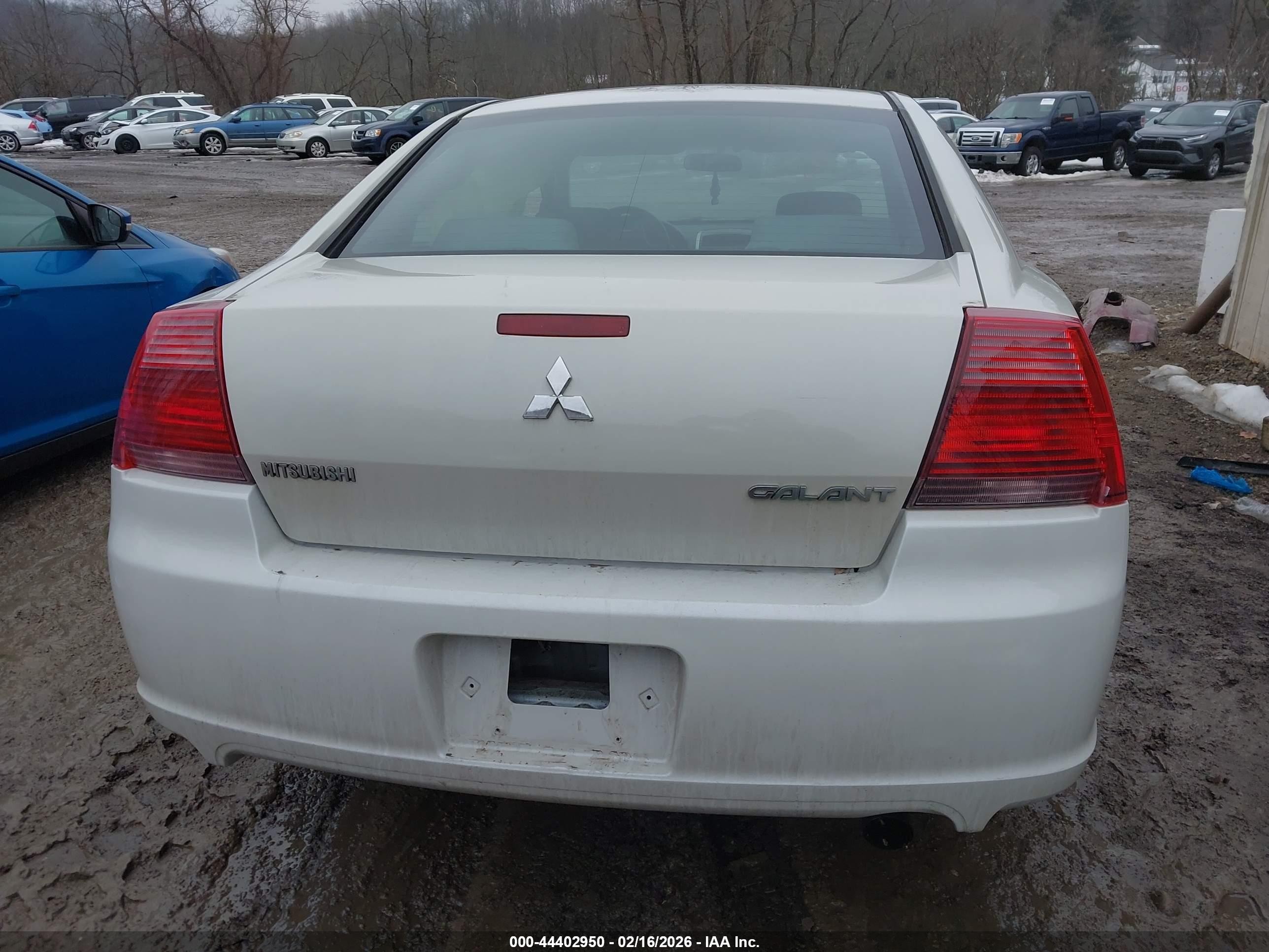 2008 Mitsubishi Galant Es White vin: 4A3AB36F78E014033