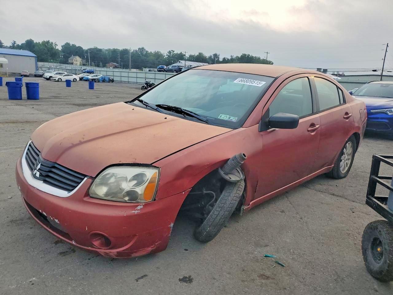 2008 Mitsubishi Galant Es Red vin: 4A3AB36F78E018700