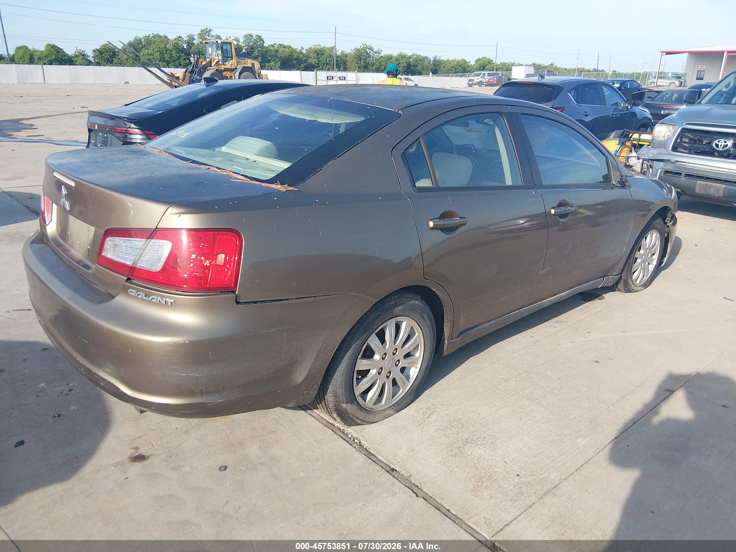 2009 Mitsubishi Galant Es/sport Edition Brown vin: 4A3AB36F79E018083