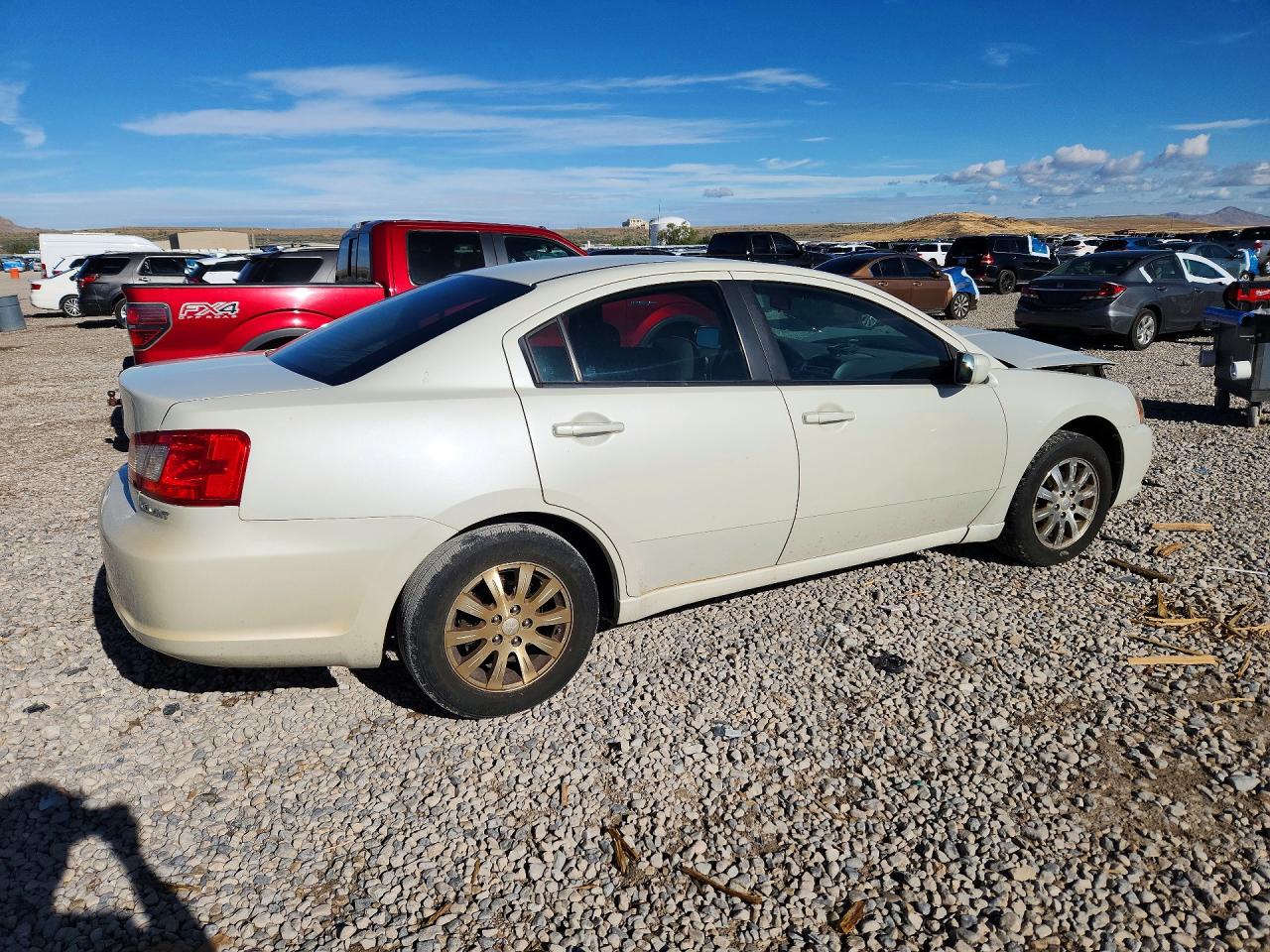 2009 Mitsubishi Galant Es White vin: 4A3AB36F79E031674