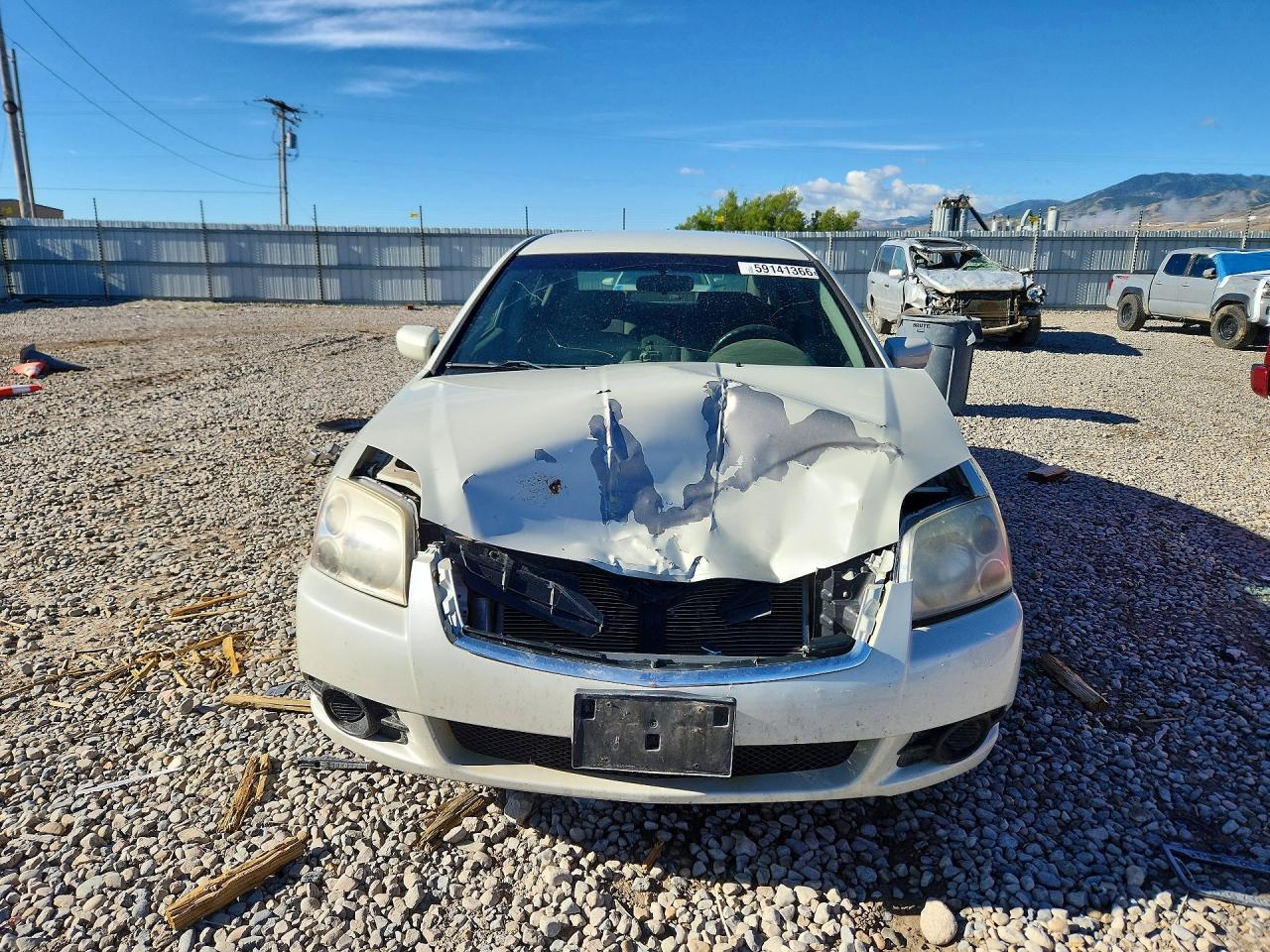 2009 Mitsubishi Galant Es White vin: 4A3AB36F79E031674