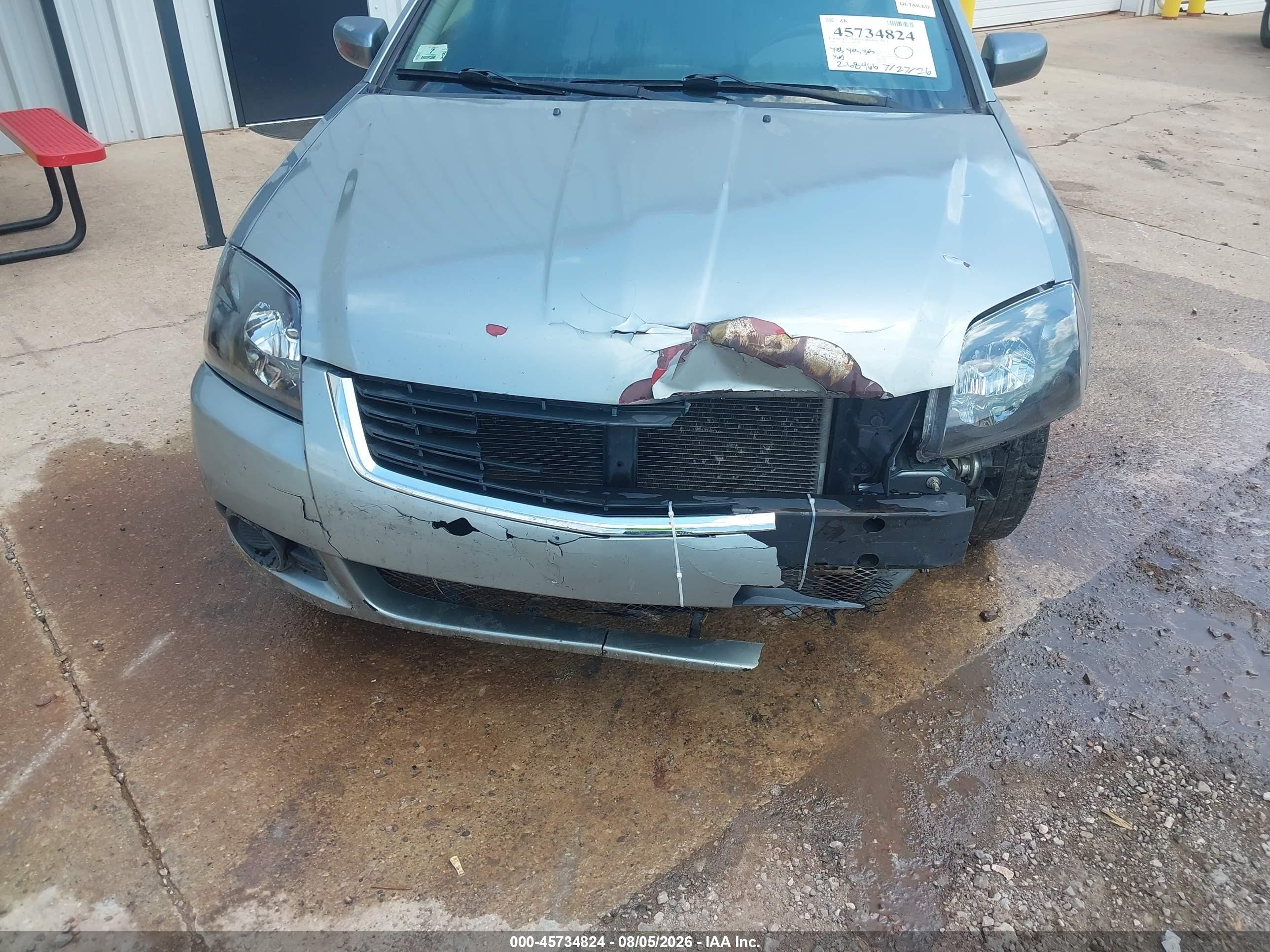 2009 Mitsubishi Galant Es/sport Edition Gray vin: 4A3AB36F79E038043