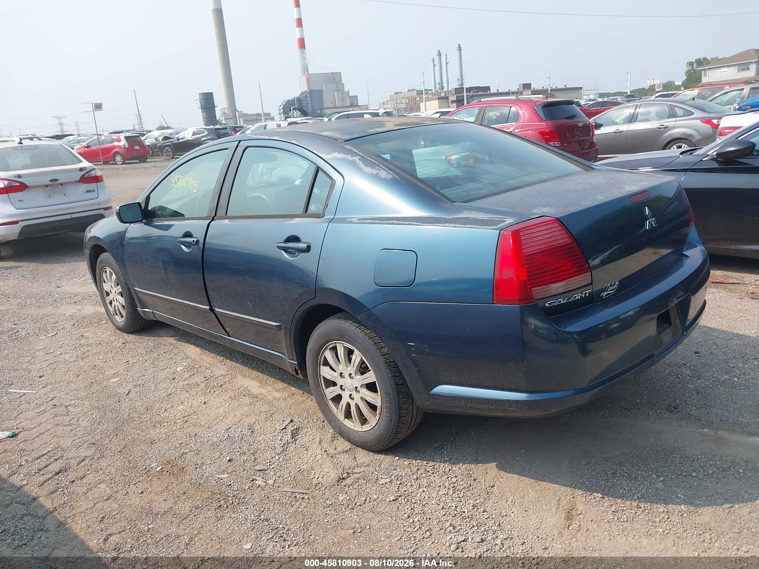 2006 Mitsubishi Galant Es/se Dark Blue vin: 4A3AB36F86E025345