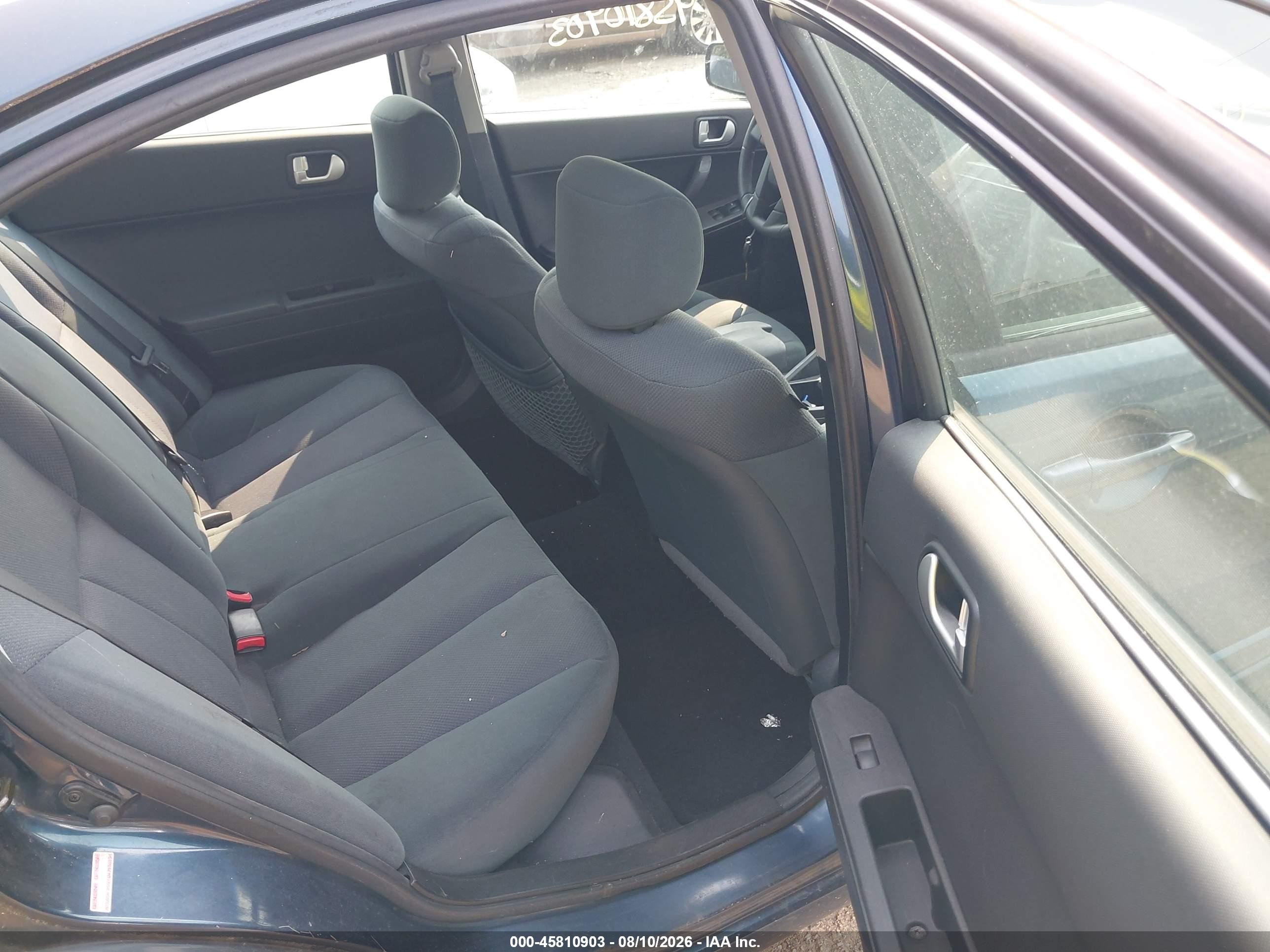 2006 Mitsubishi Galant Es/se Dark Blue vin: 4A3AB36F86E025345