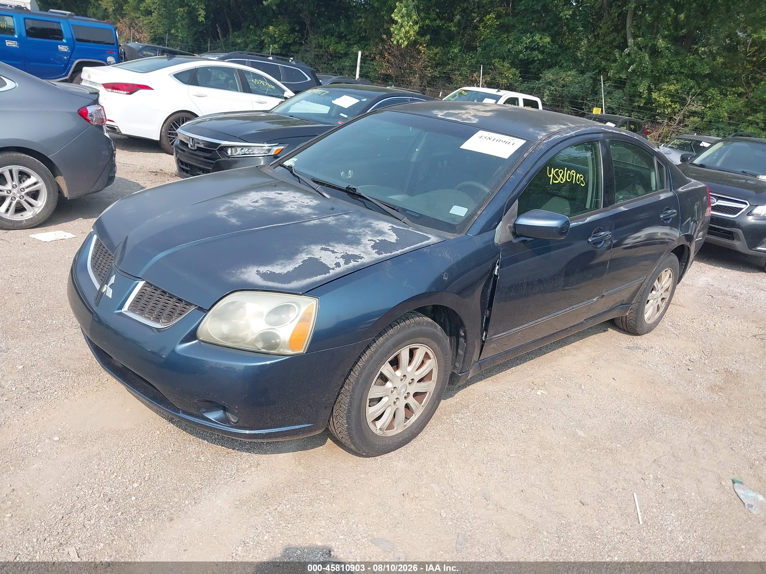 2006 Mitsubishi Galant Es/se Dark Blue vin: 4A3AB36F86E025345