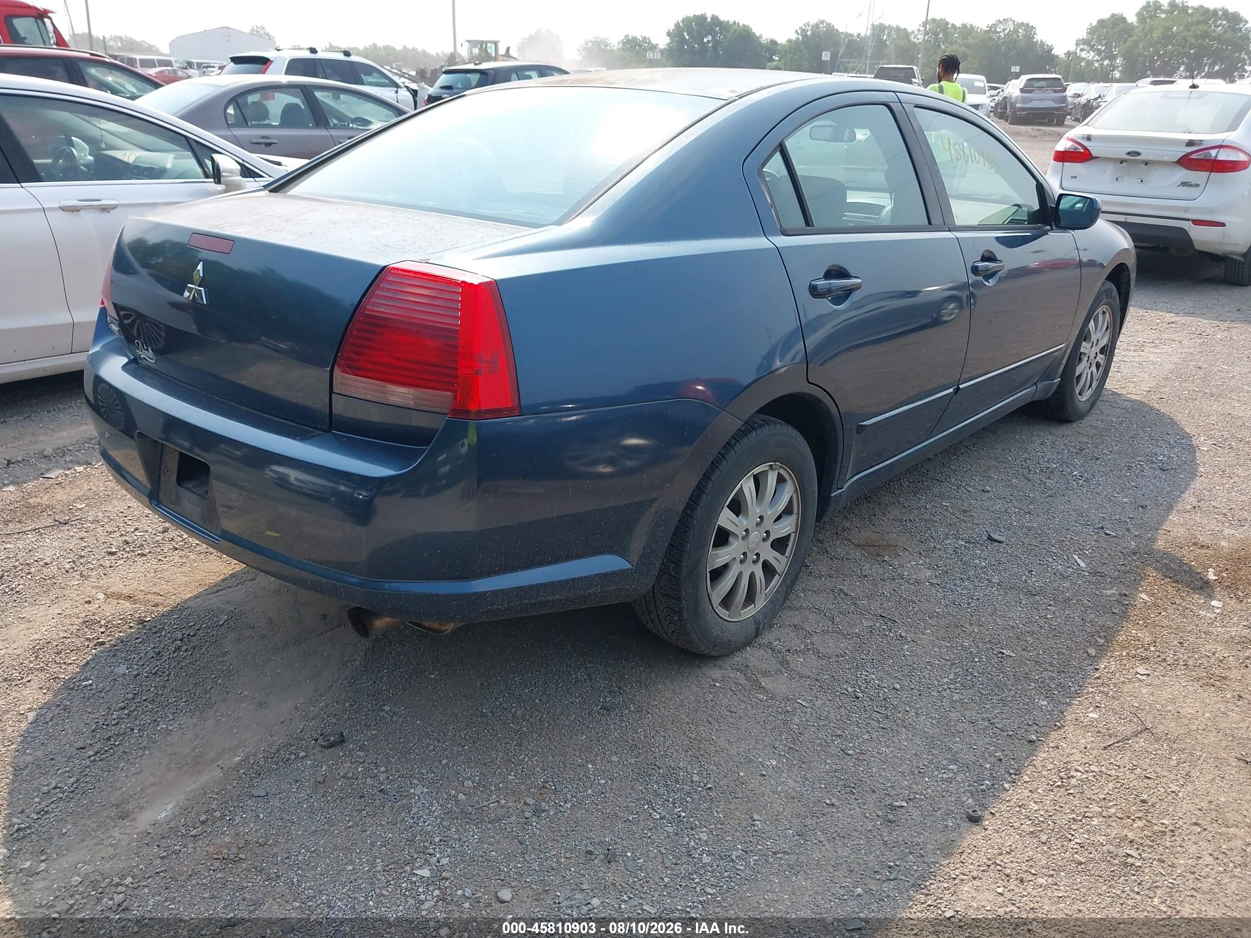 2006 Mitsubishi Galant Es/se Dark Blue vin: 4A3AB36F86E025345