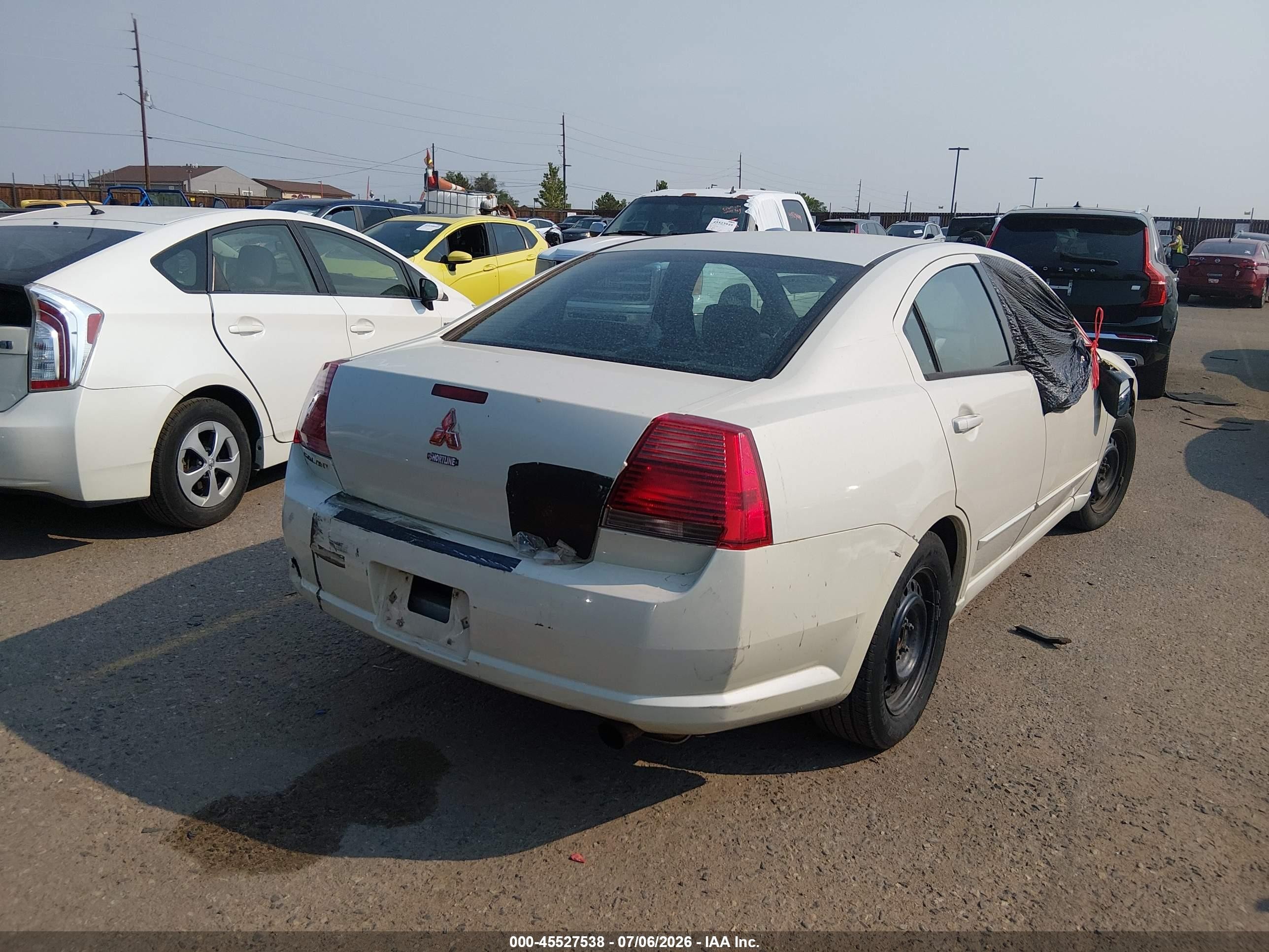 2006 Mitsubishi Galant Es/se Белый vin: 4A3AB36F86E063352