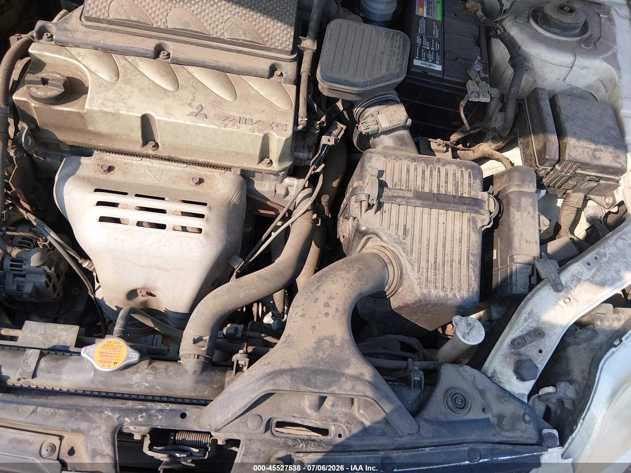 2006 Mitsubishi Galant Es/se Белый vin: 4A3AB36F86E063352
