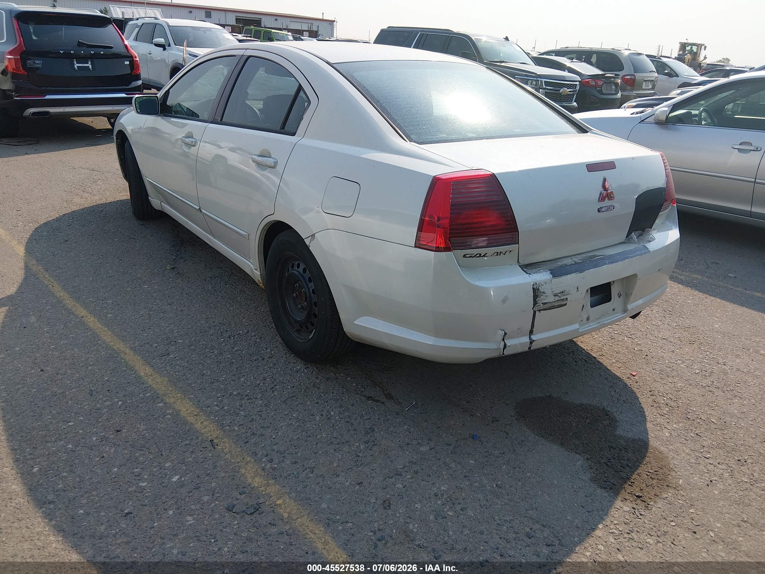 2006 Mitsubishi Galant Es/se Белый vin: 4A3AB36F86E063352
