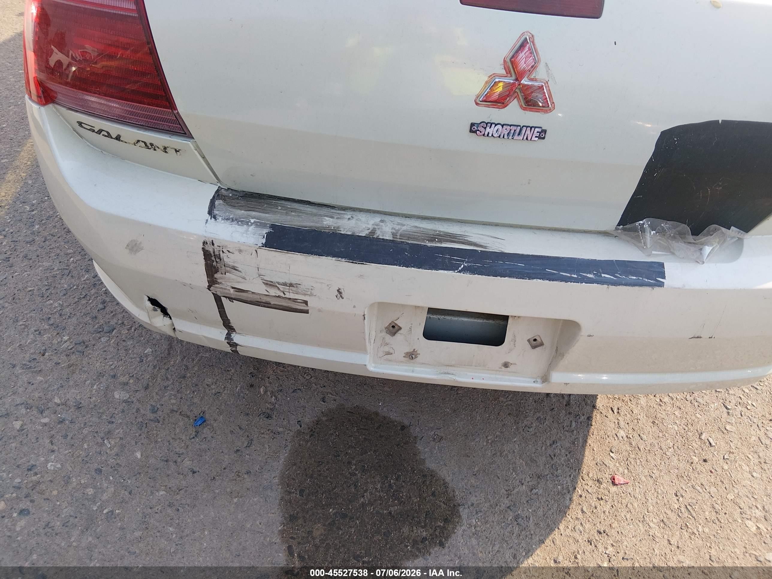 2006 Mitsubishi Galant Es/se Белый vin: 4A3AB36F86E063352