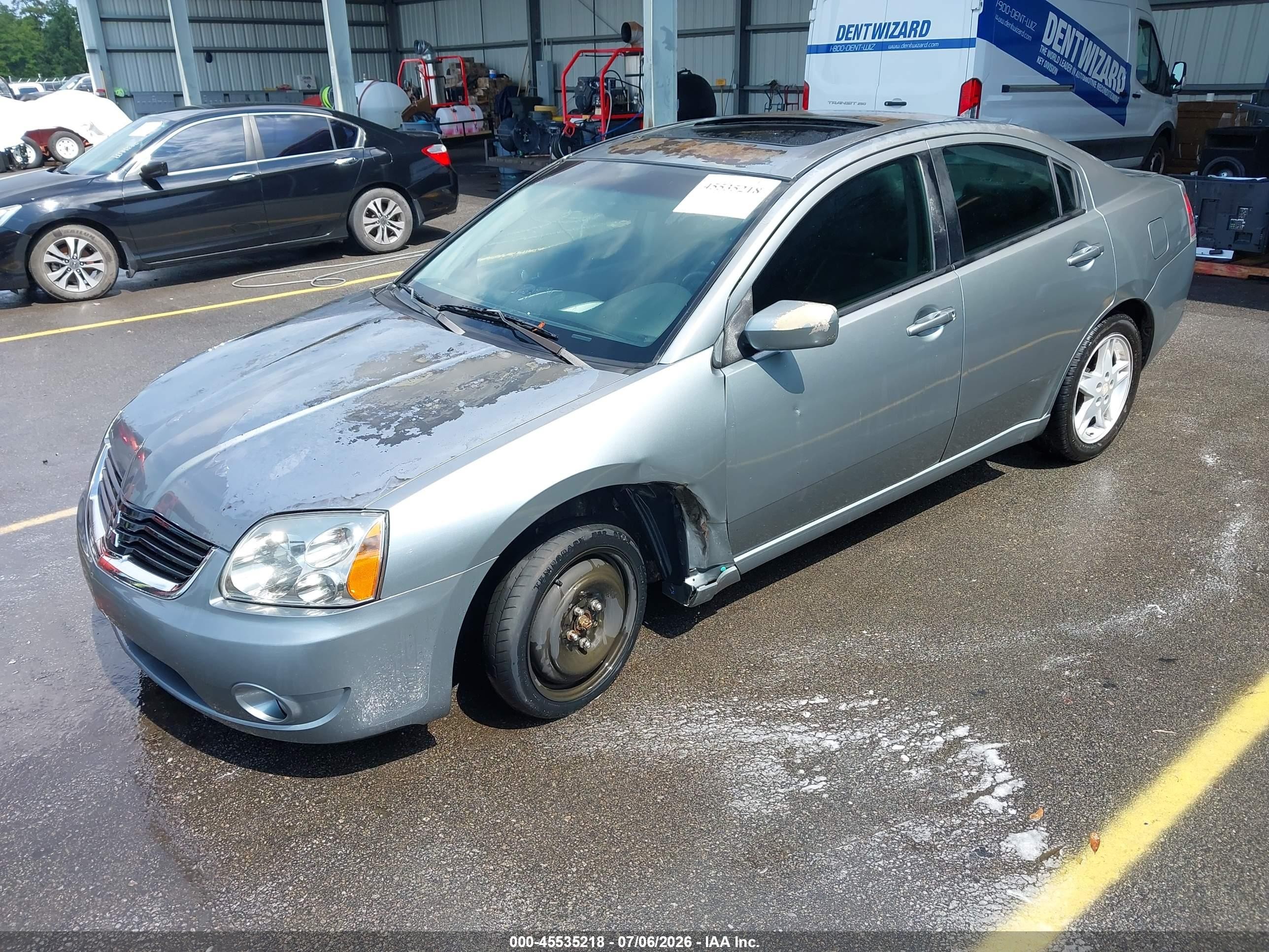2007 Mitsubishi Galant Es/se Blue vin: 4A3AB36F87E054037