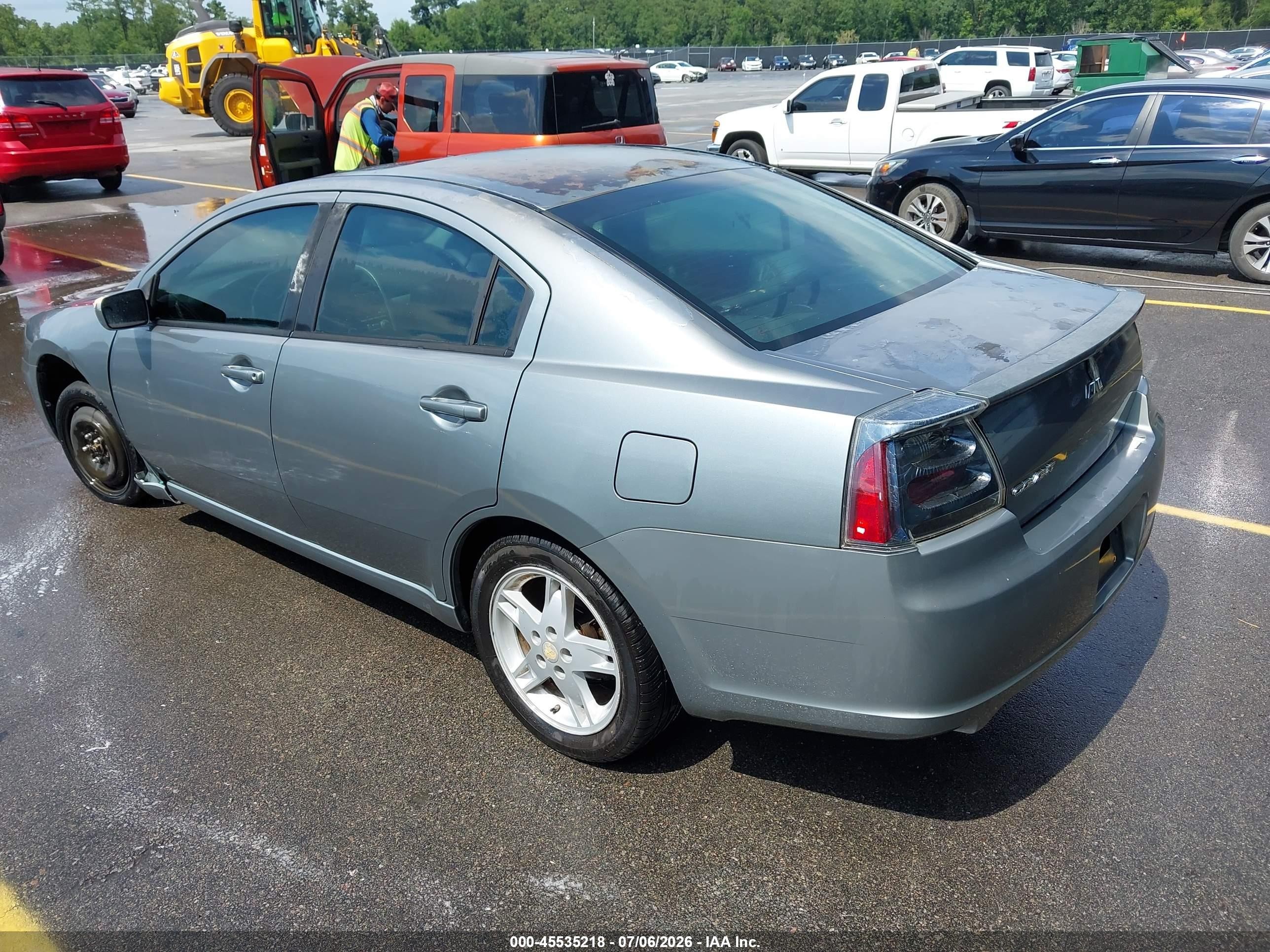 2007 Mitsubishi Galant Es/se Blue vin: 4A3AB36F87E054037
