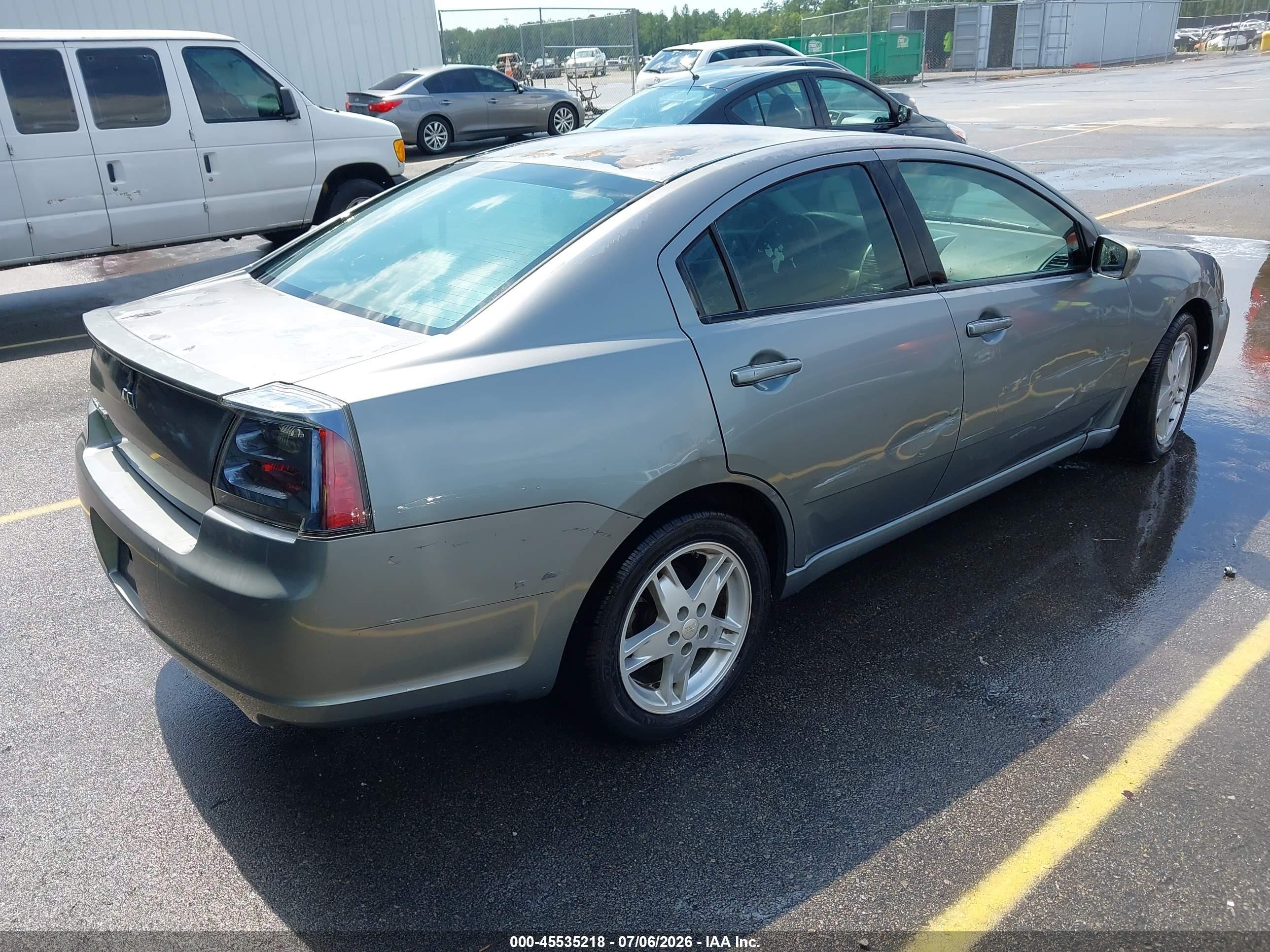 2007 Mitsubishi Galant Es/se Blue vin: 4A3AB36F87E054037