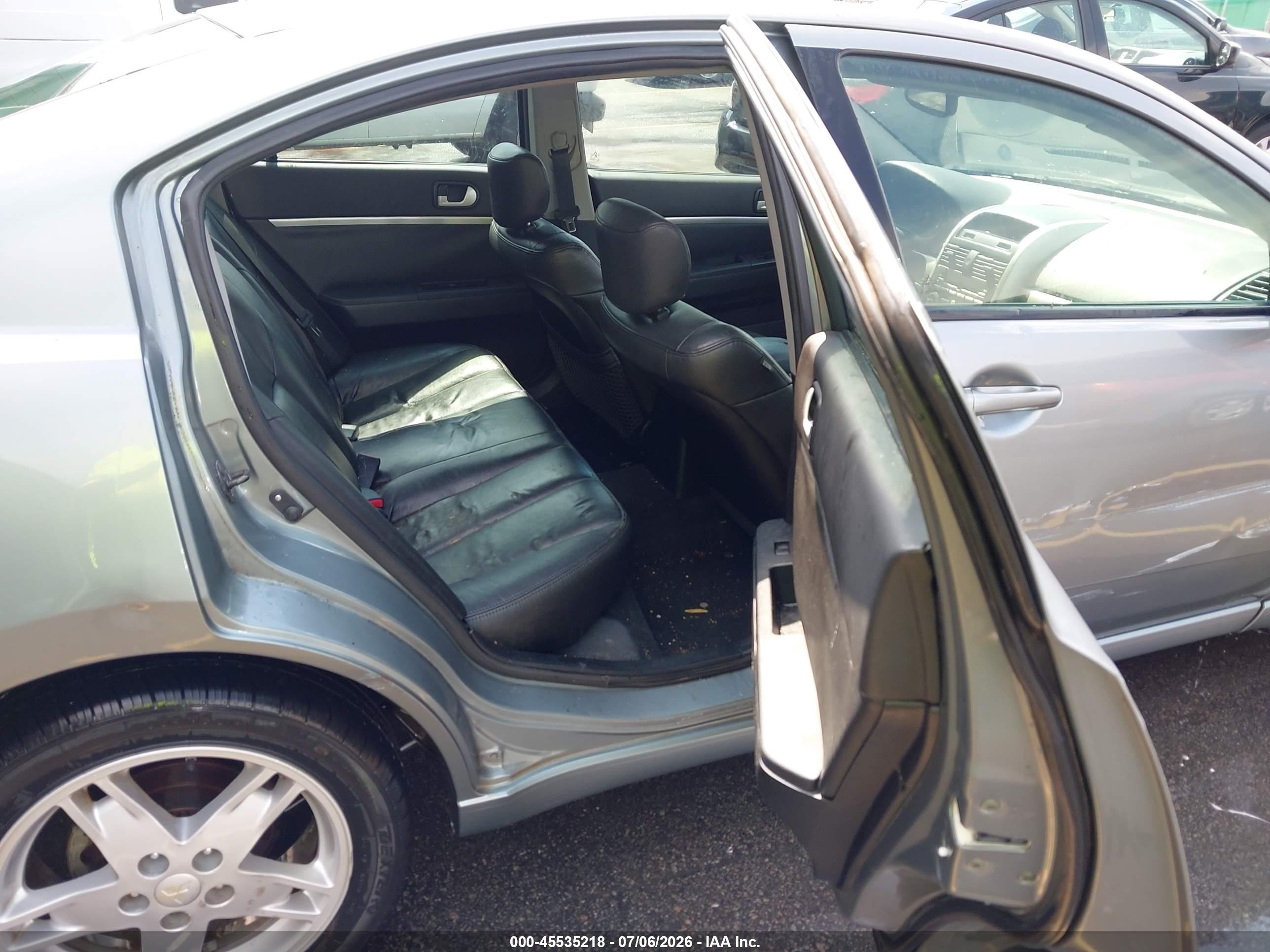 2007 Mitsubishi Galant Es/se Blue vin: 4A3AB36F87E054037