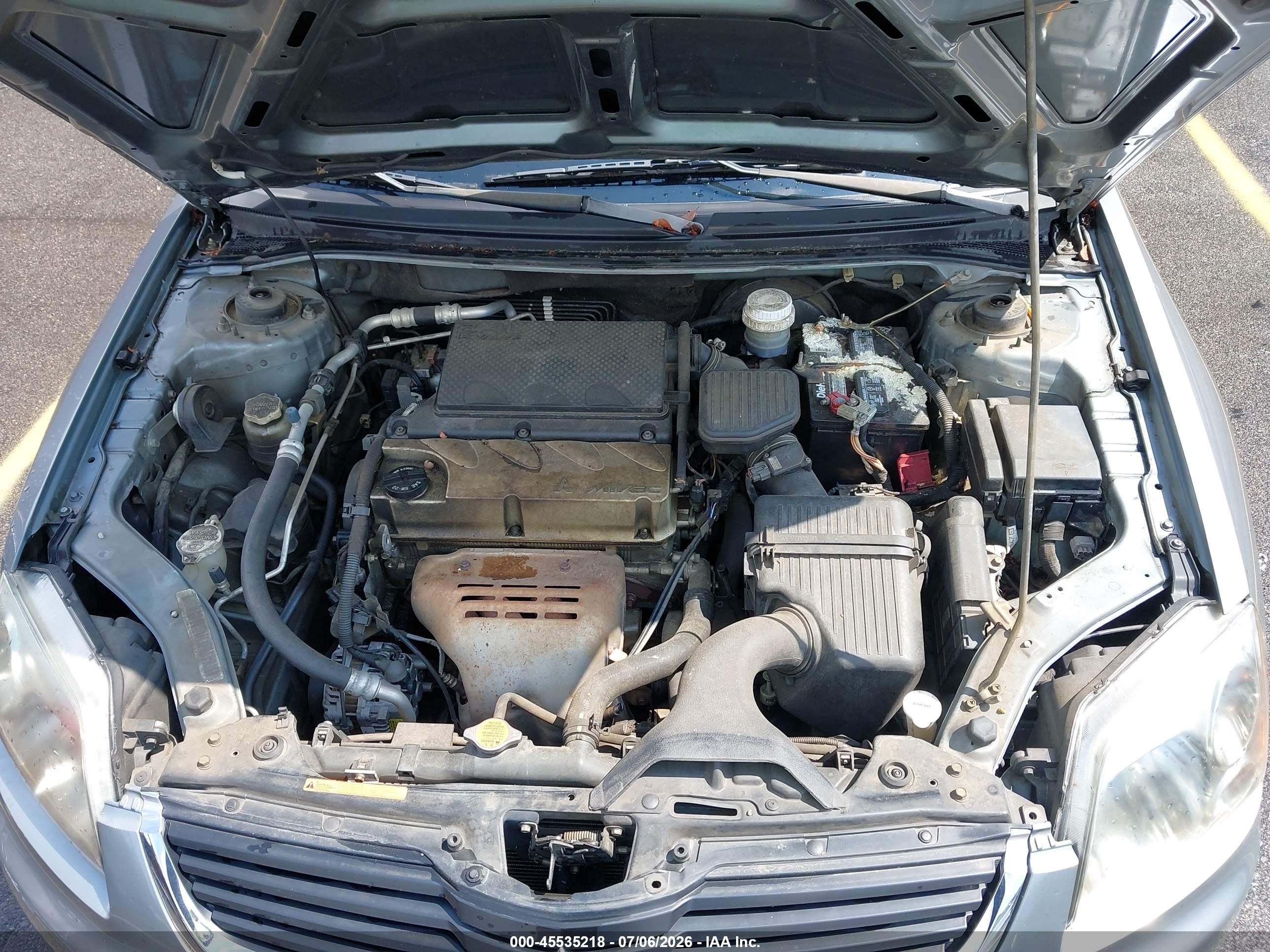 2007 Mitsubishi Galant Es/se Blue vin: 4A3AB36F87E054037