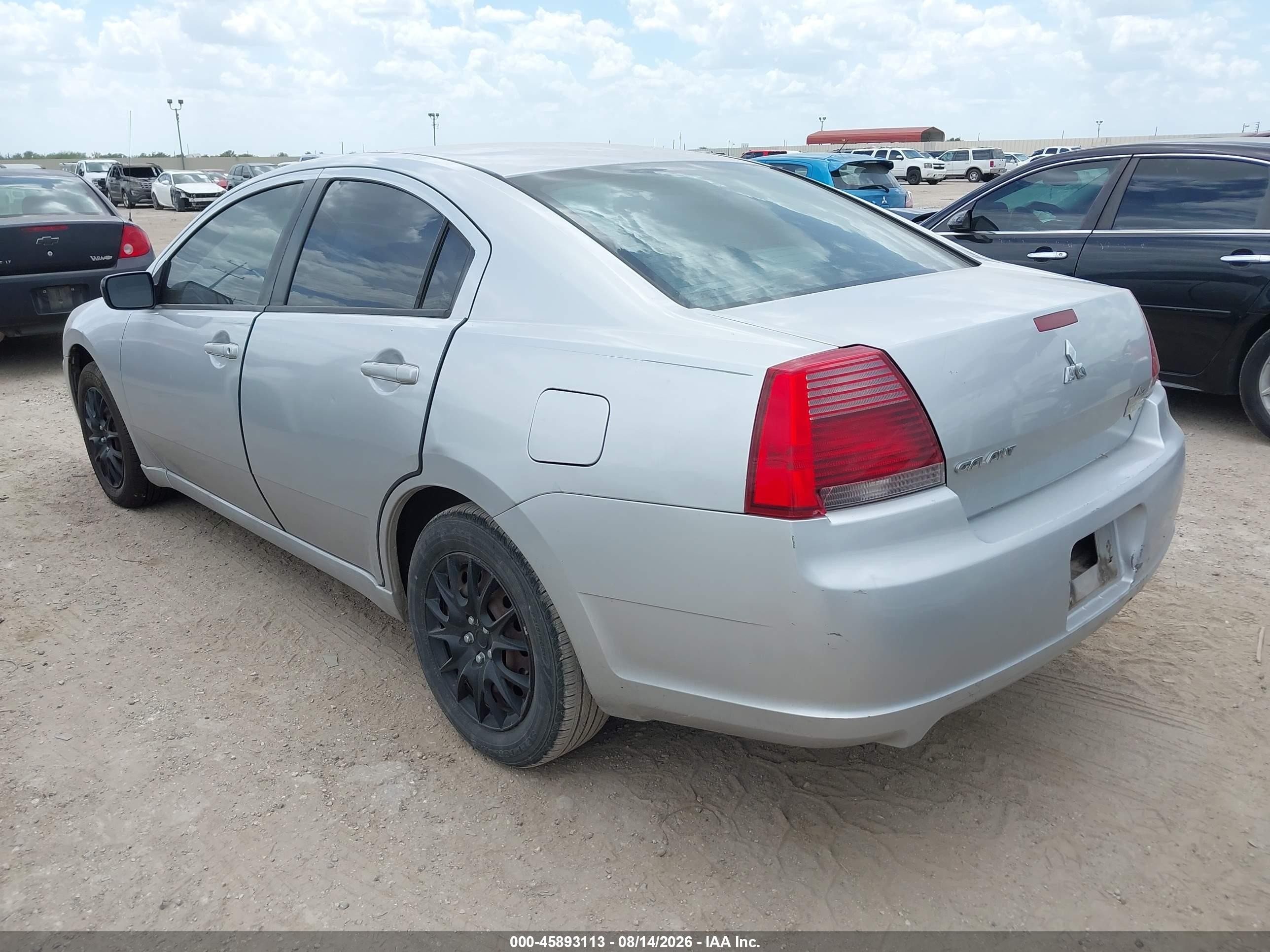 2007 Mitsubishi Galant Es/se Silver vin: 4A3AB36F87E083683