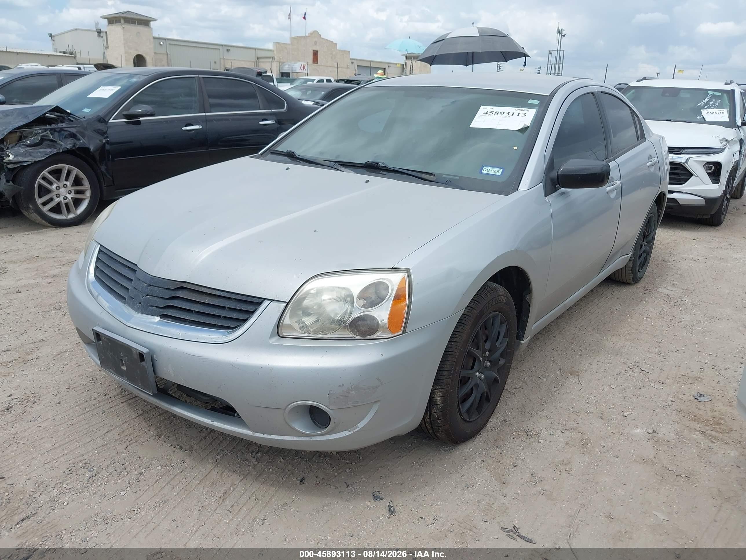 2007 Mitsubishi Galant Es/se Silver vin: 4A3AB36F87E083683