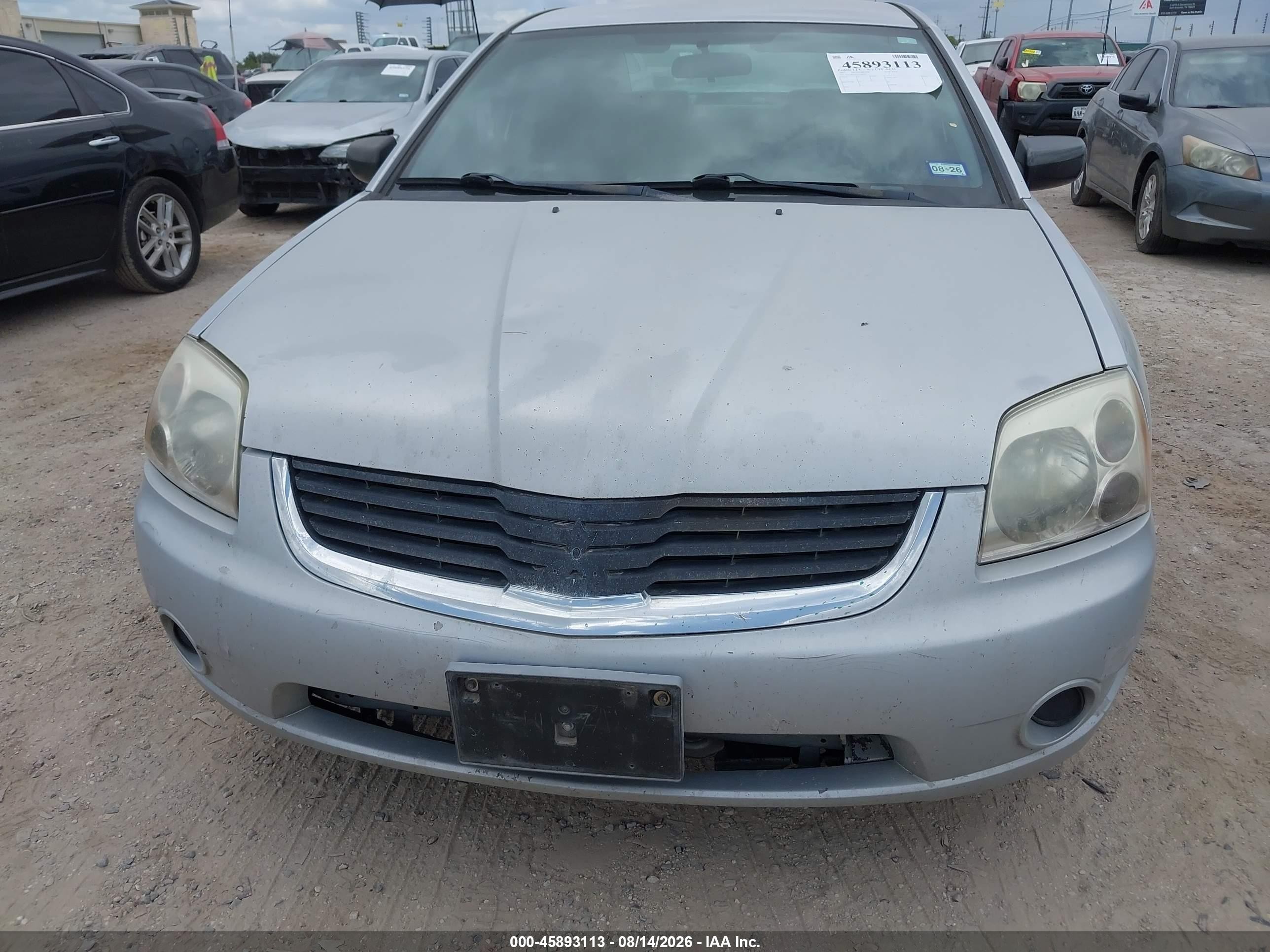 2007 Mitsubishi Galant Es/se Silver vin: 4A3AB36F87E083683