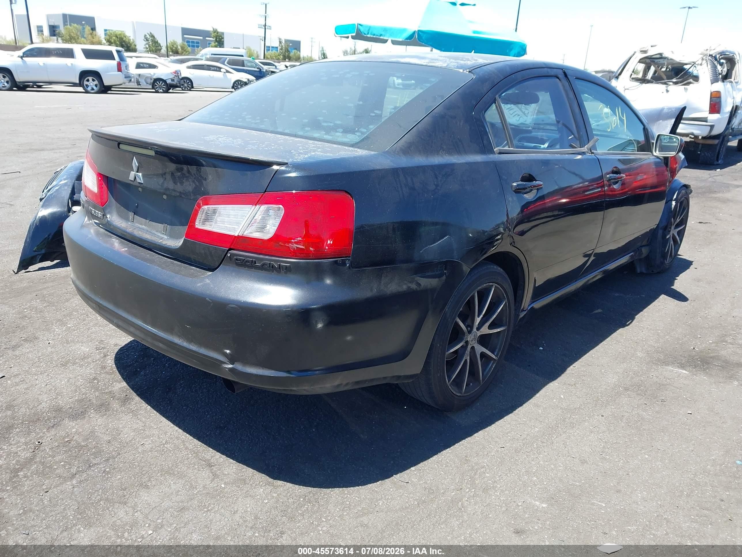 2009 Mitsubishi Galant Es/sport Edition Черный vin: 4A3AB36F89E025690