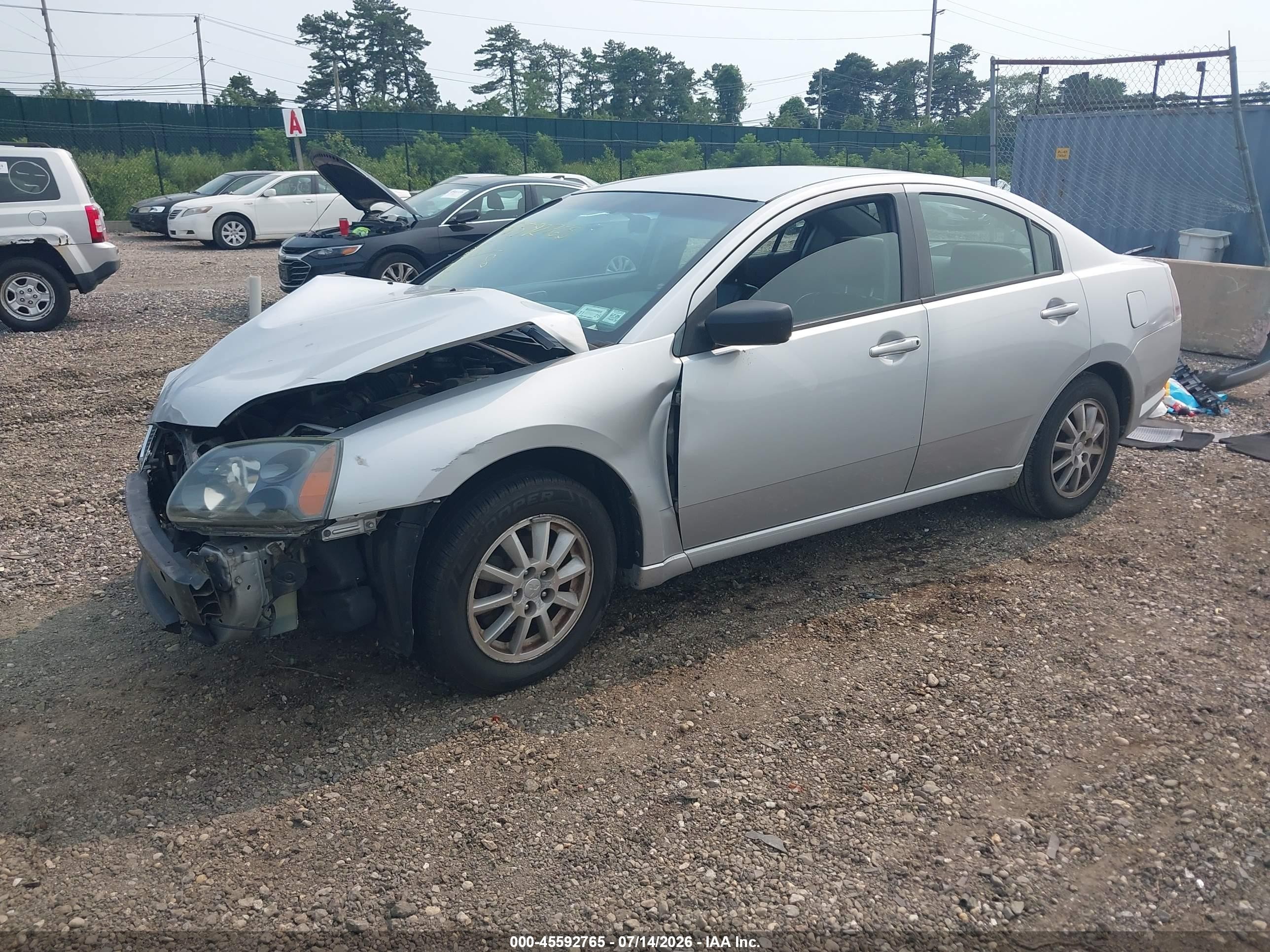 2005 Mitsubishi Galant Es/se Silver vin: 4A3AB36F95E061947