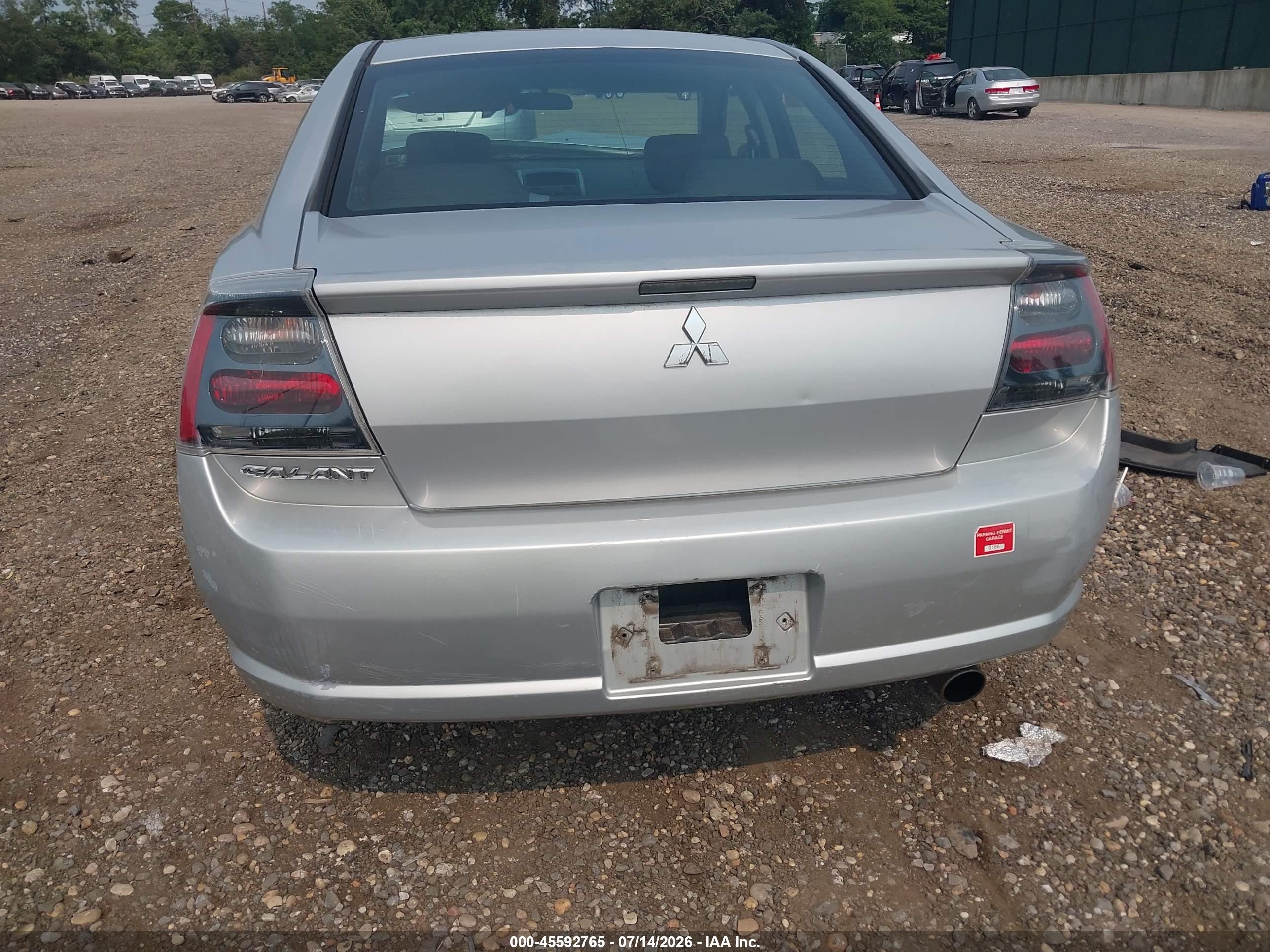 2005 Mitsubishi Galant Es/se Silver vin: 4A3AB36F95E061947
