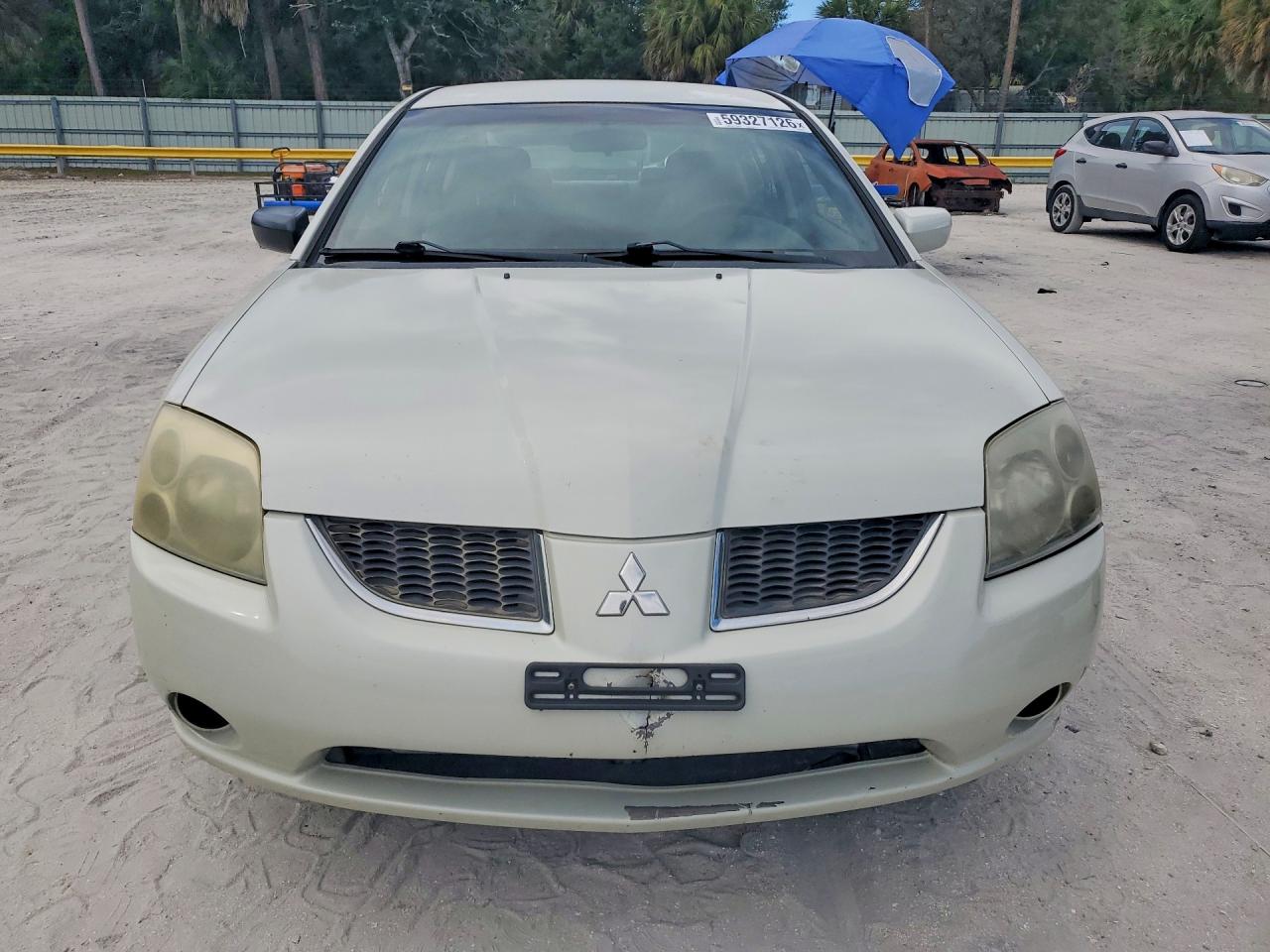 2005 Mitsubishi Galant Es Medium White vin: 4A3AB36F95E064718