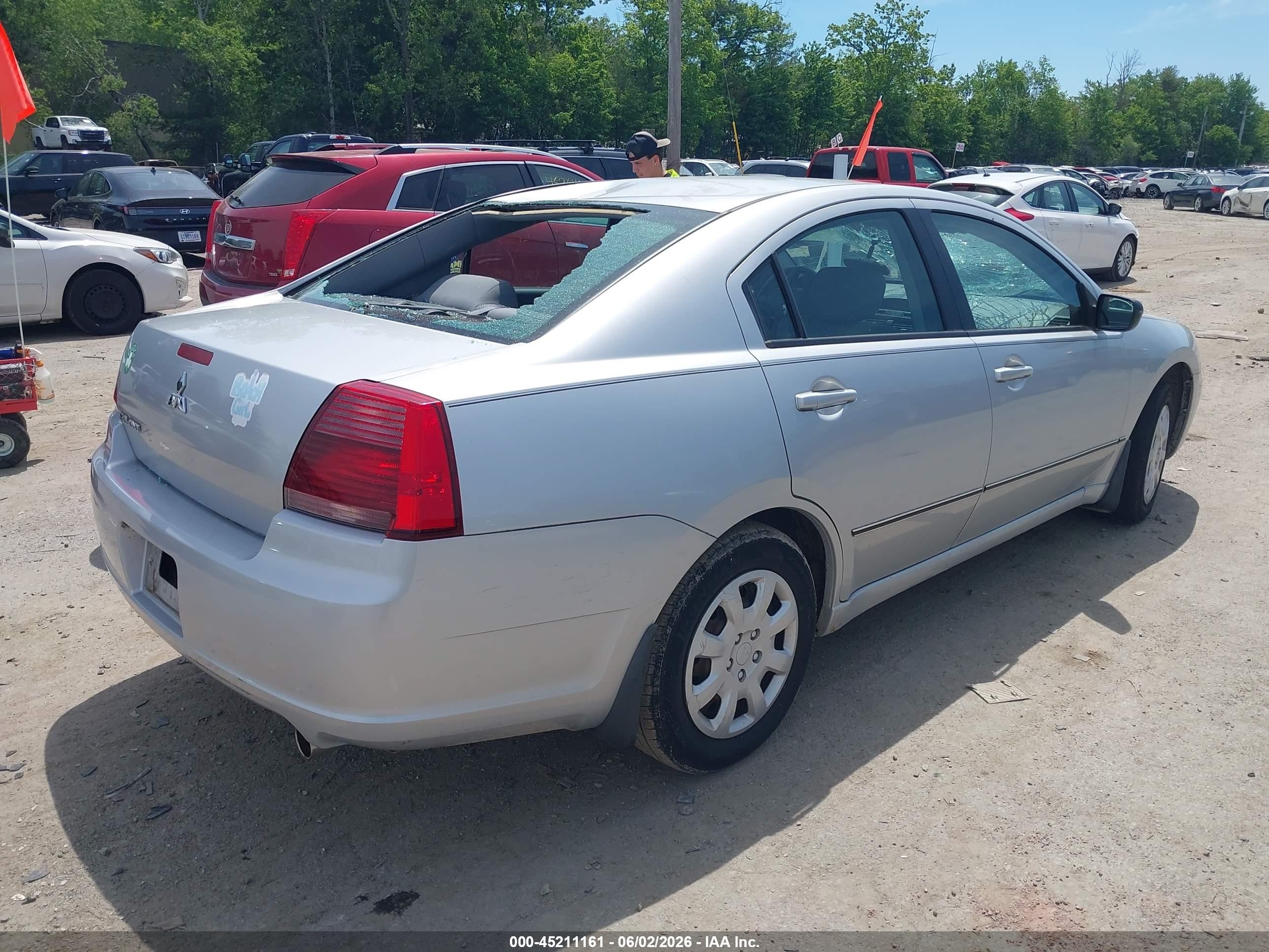 2007 Mitsubishi Galant Es/se Silver vin: 4A3AB36F97E084017