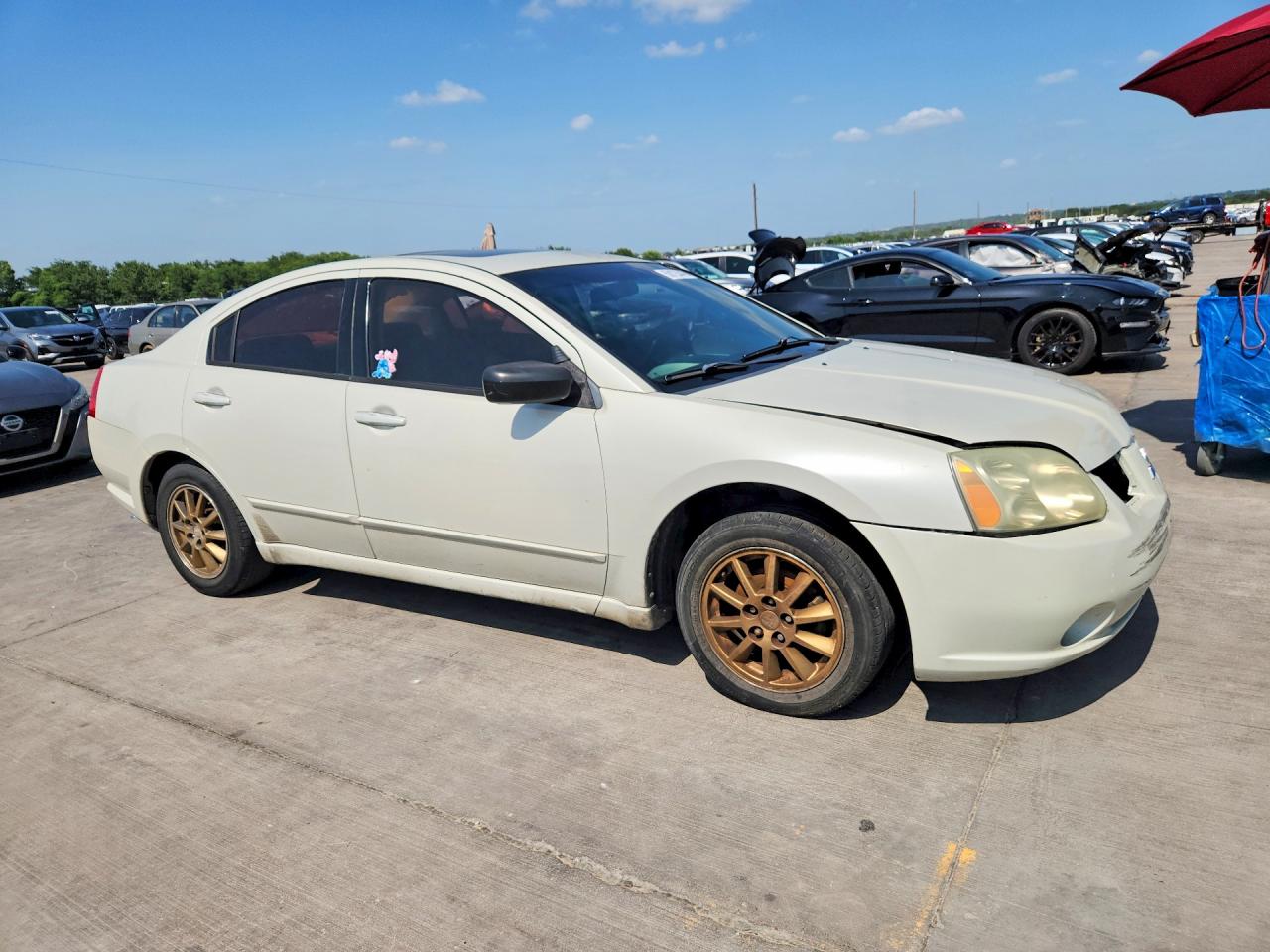 2005 Mitsubishi Galant Es High White vin: 4A3AB46F95E008820
