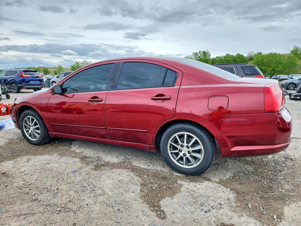 2005 Mitsubishi Galant Ls High Maroon vin: 4A3AB46S25E012916