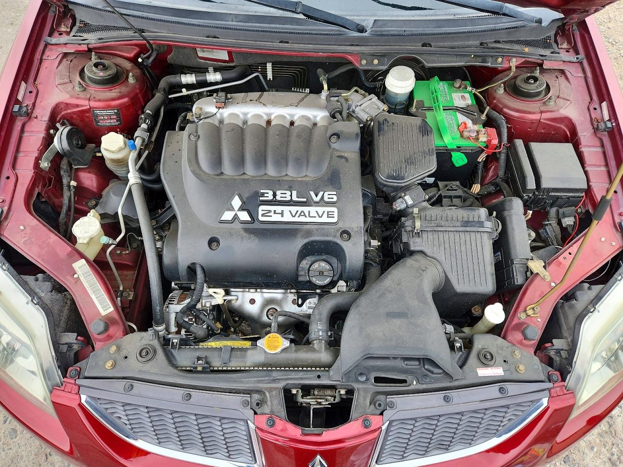 2005 Mitsubishi Galant Ls High Maroon vin: 4A3AB46S25E012916
