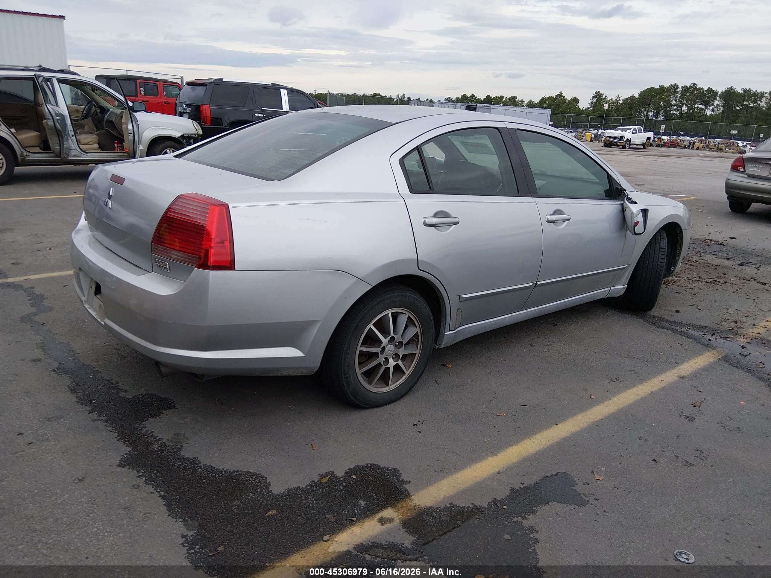 2004 Mitsubishi Galant Ls Silver vin: 4A3AB46S64E139862