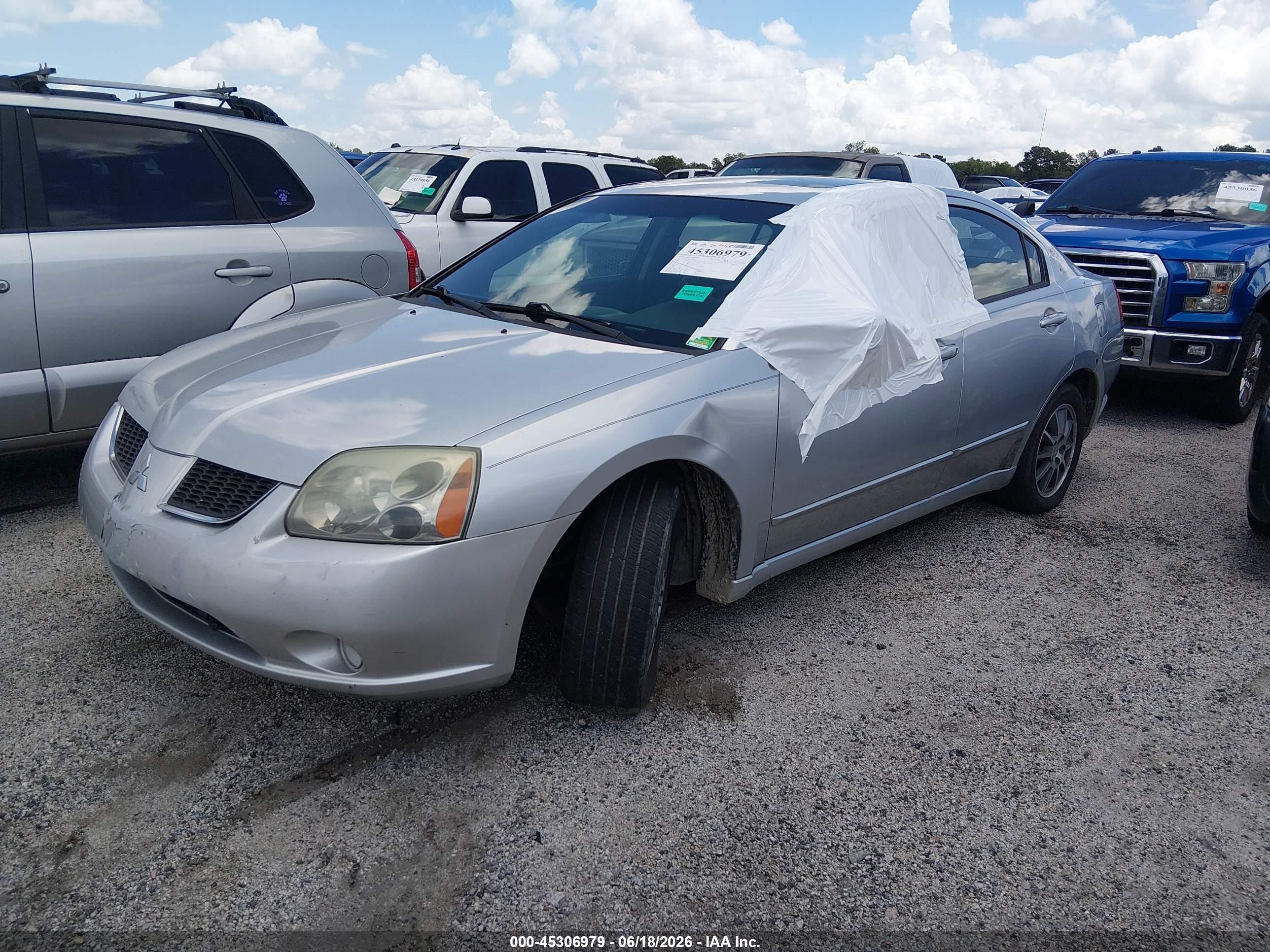 2004 Mitsubishi Galant Ls Silver vin: 4A3AB46S64E139862