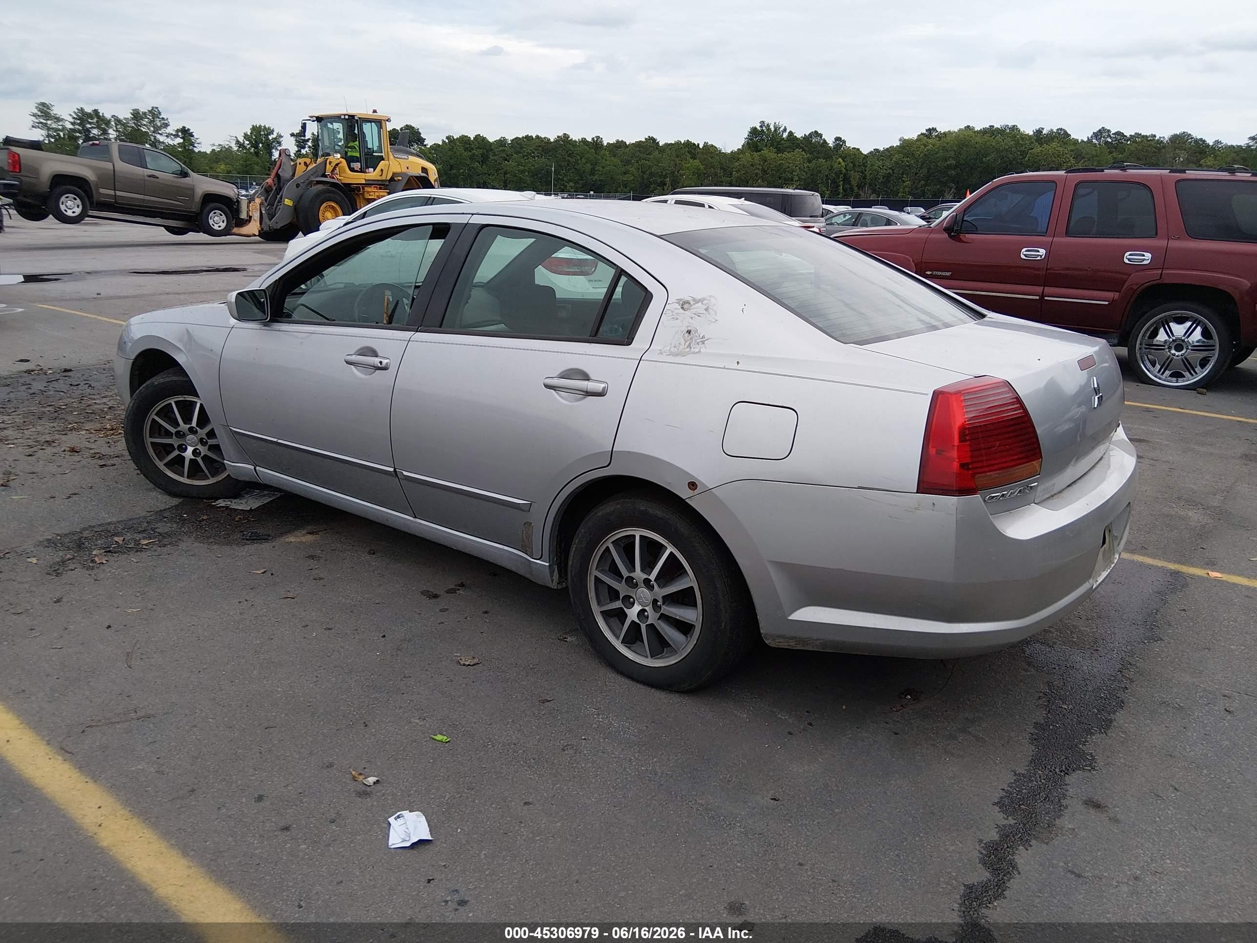 2004 Mitsubishi Galant Ls Silver vin: 4A3AB46S64E139862
