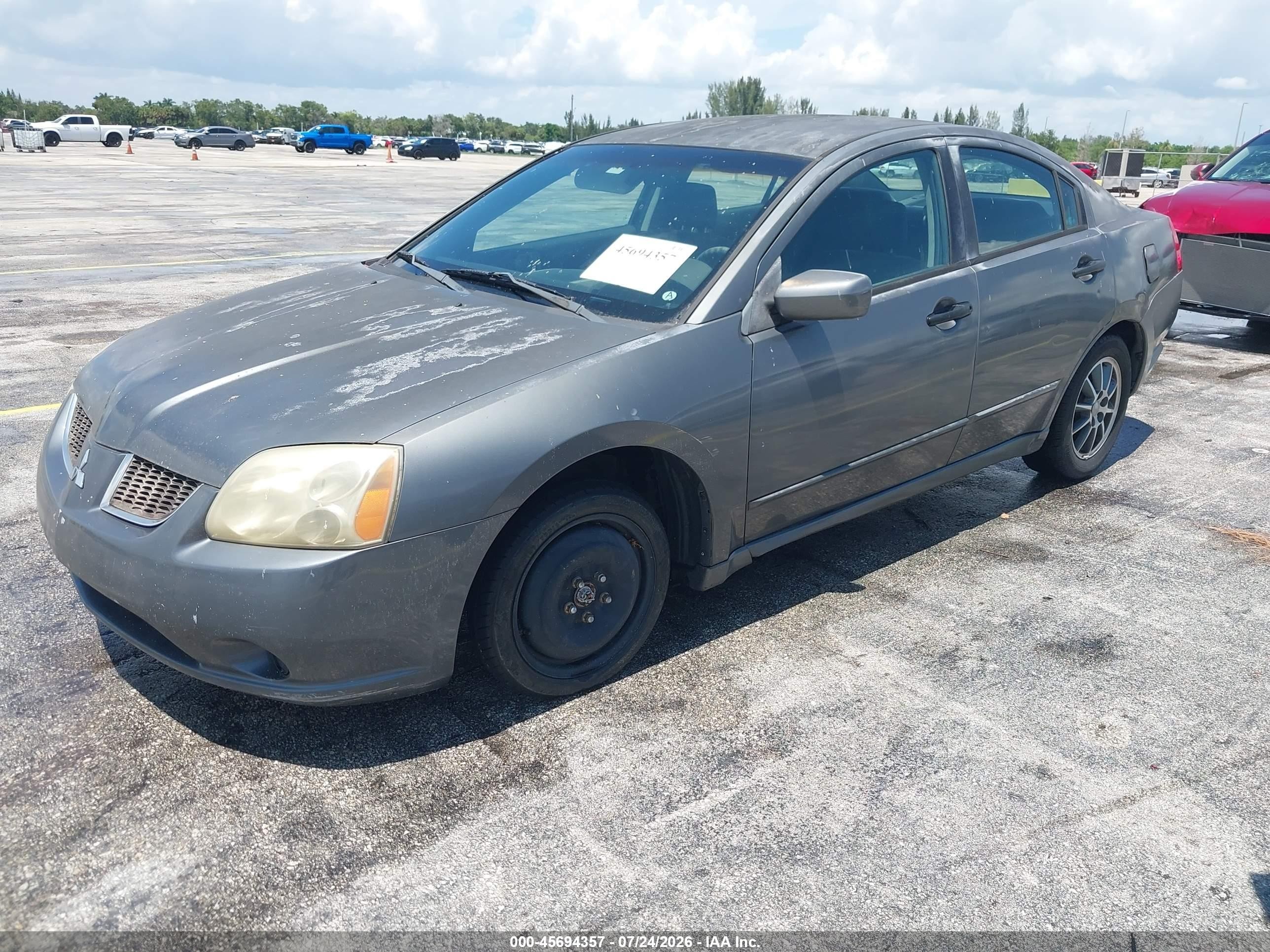 2005 Mitsubishi Galant Ls Gray vin: 4A3AB46SX5E046988