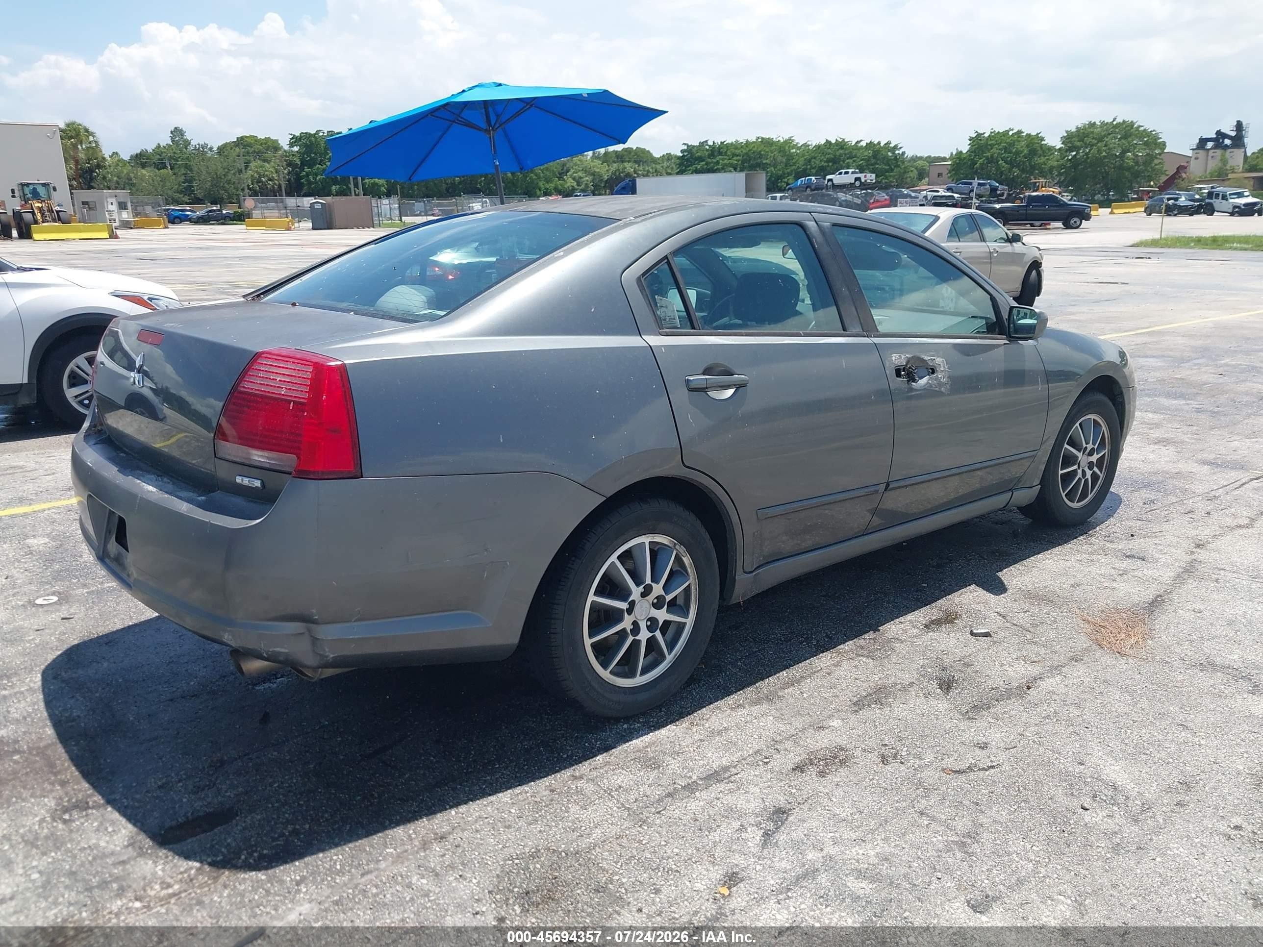 2005 Mitsubishi Galant Ls Gray vin: 4A3AB46SX5E046988