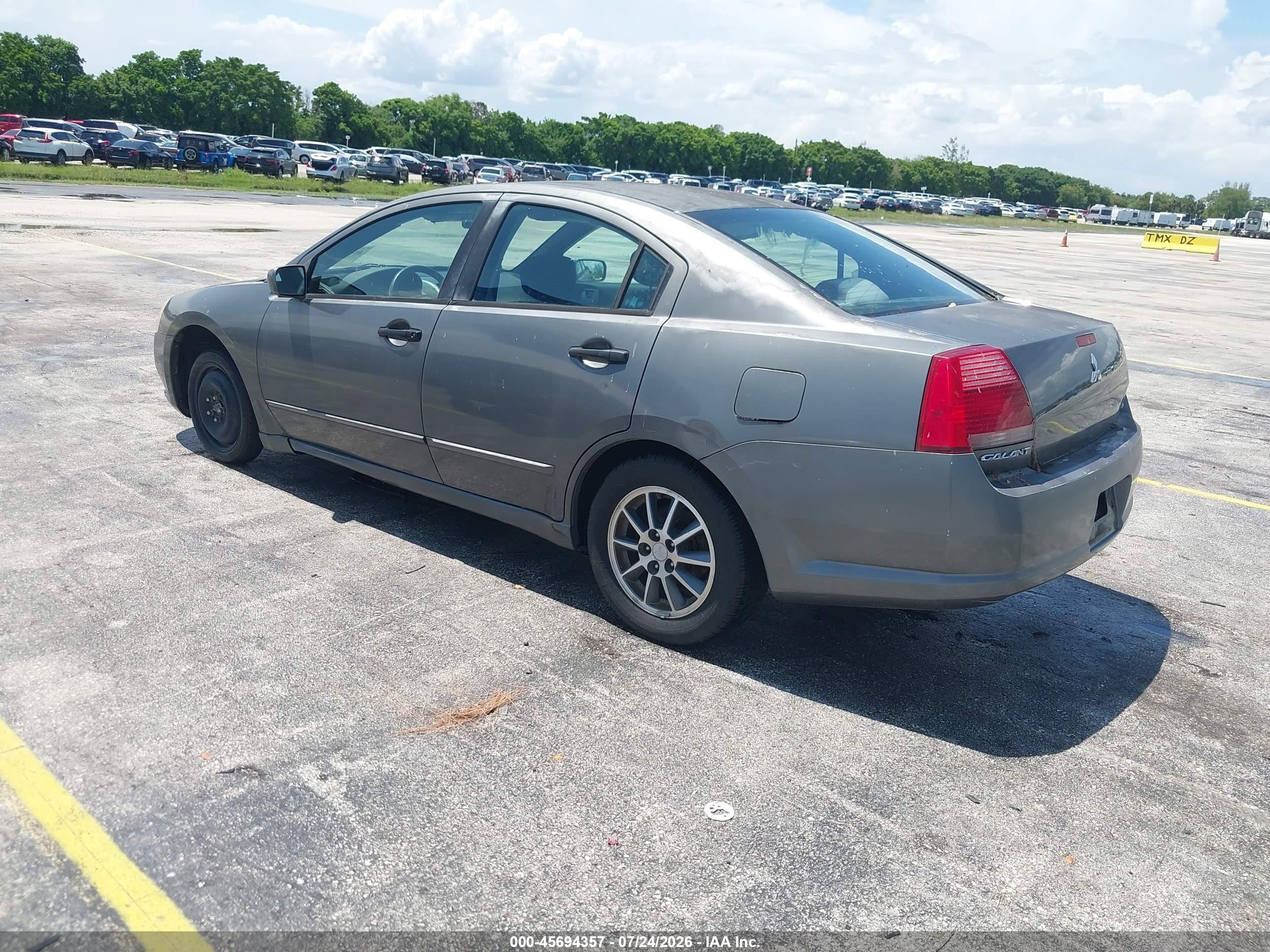 2005 Mitsubishi Galant Ls Gray vin: 4A3AB46SX5E046988