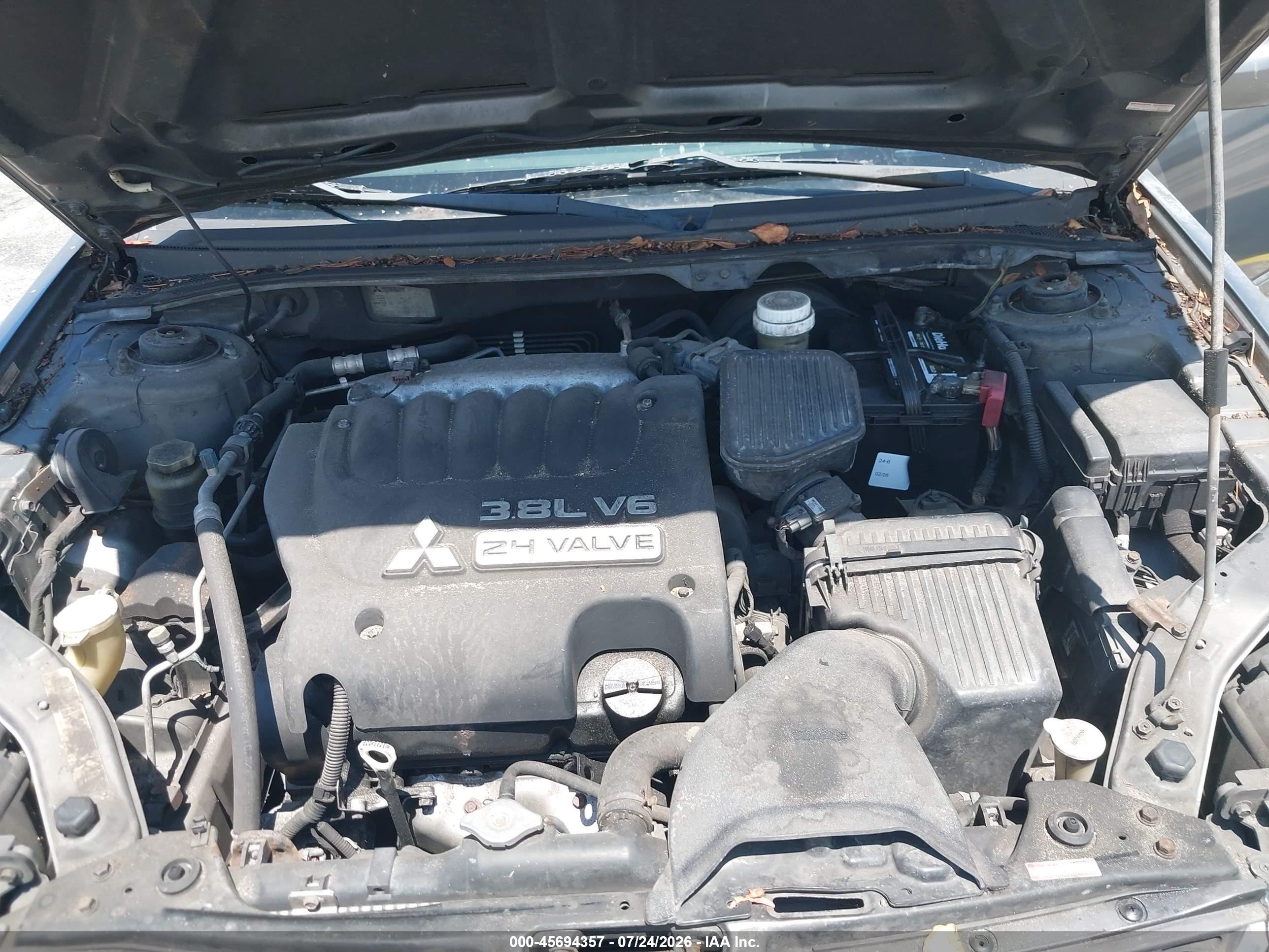 2005 Mitsubishi Galant Ls Gray vin: 4A3AB46SX5E046988